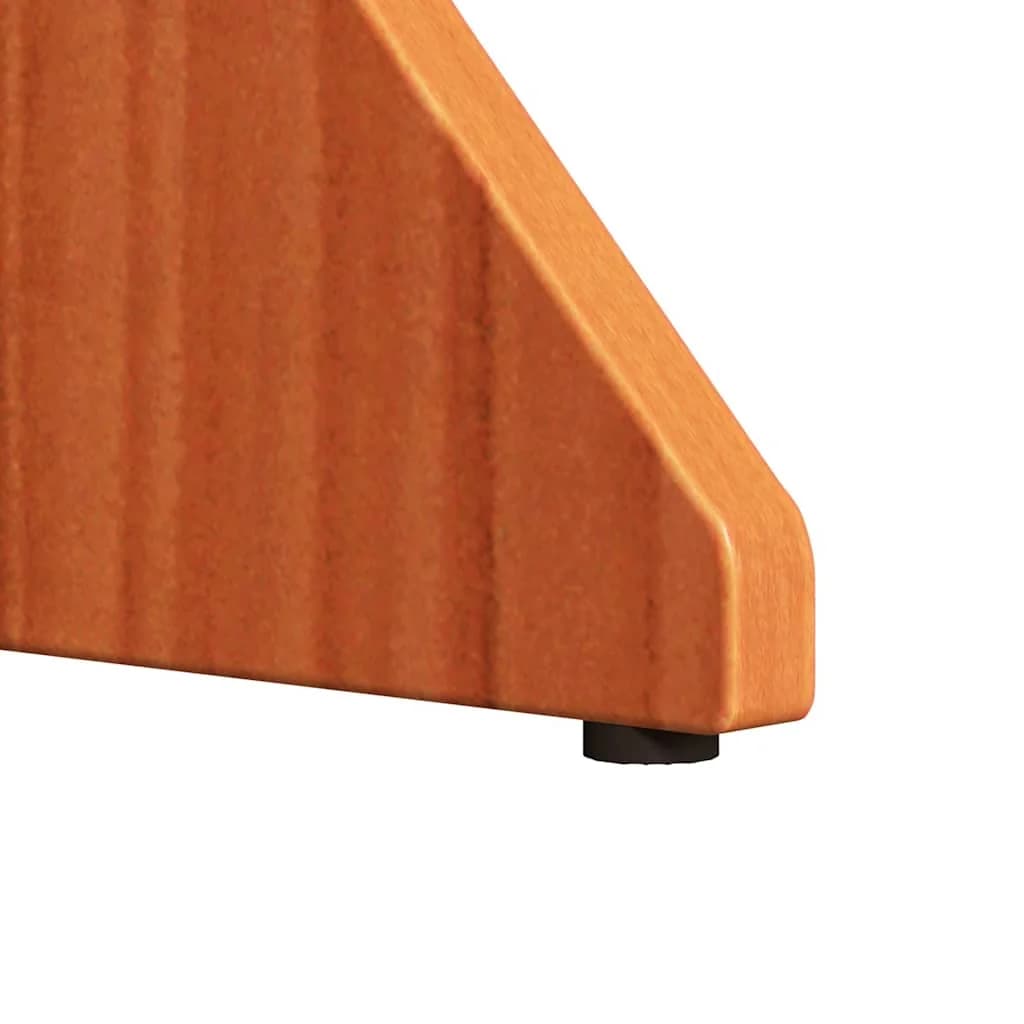 Klubska miza 3 kos Voskast rjav 46 x 46 x 47 cm - slika 9