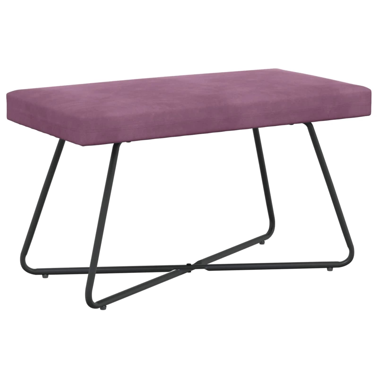 klop Vijolična 80 x 40 x 45 cm Žamet - slika 2