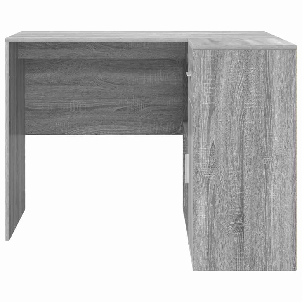 Kotniška miza s predalom Siva Sonoma 102 x 88 x 75 cm - slika 8