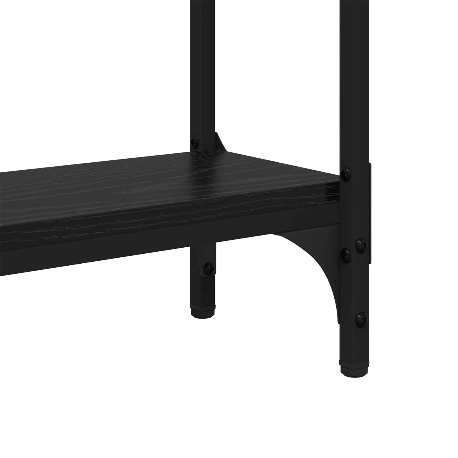 Konzolna miza Črna Orehovina 75 x 22,5 x 75 cm Inženirski les - slika 8