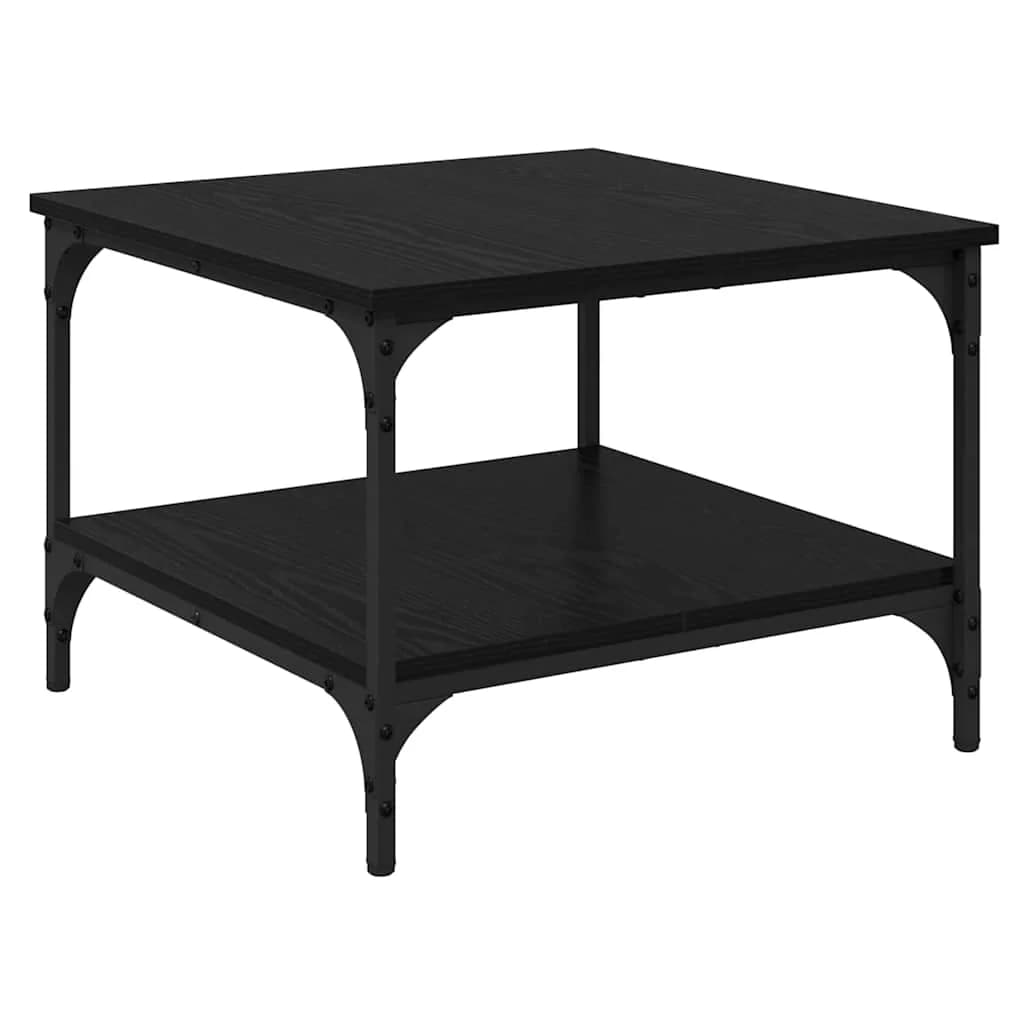 Klubska miza Črna Orehovina 55 x 55 x 40 cm Inženirski les - slika 2