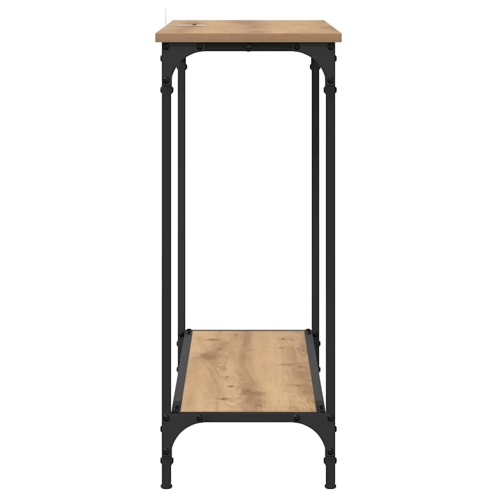 Konzolna miza artisan hrast 101 x 30.5 x 75 cm Inženirski les - slika 6