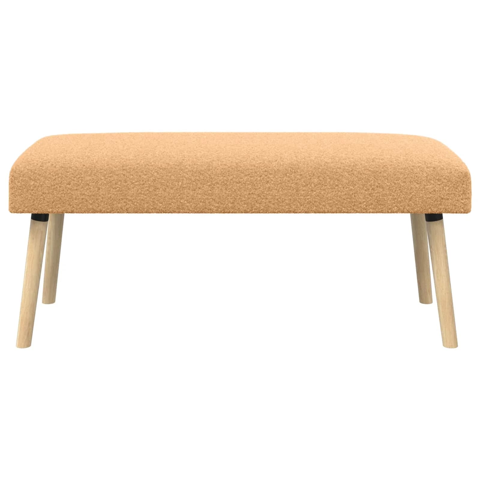 klop Enobarvno Bež 110 x 40 x 46 cm Bouclé - slika 5