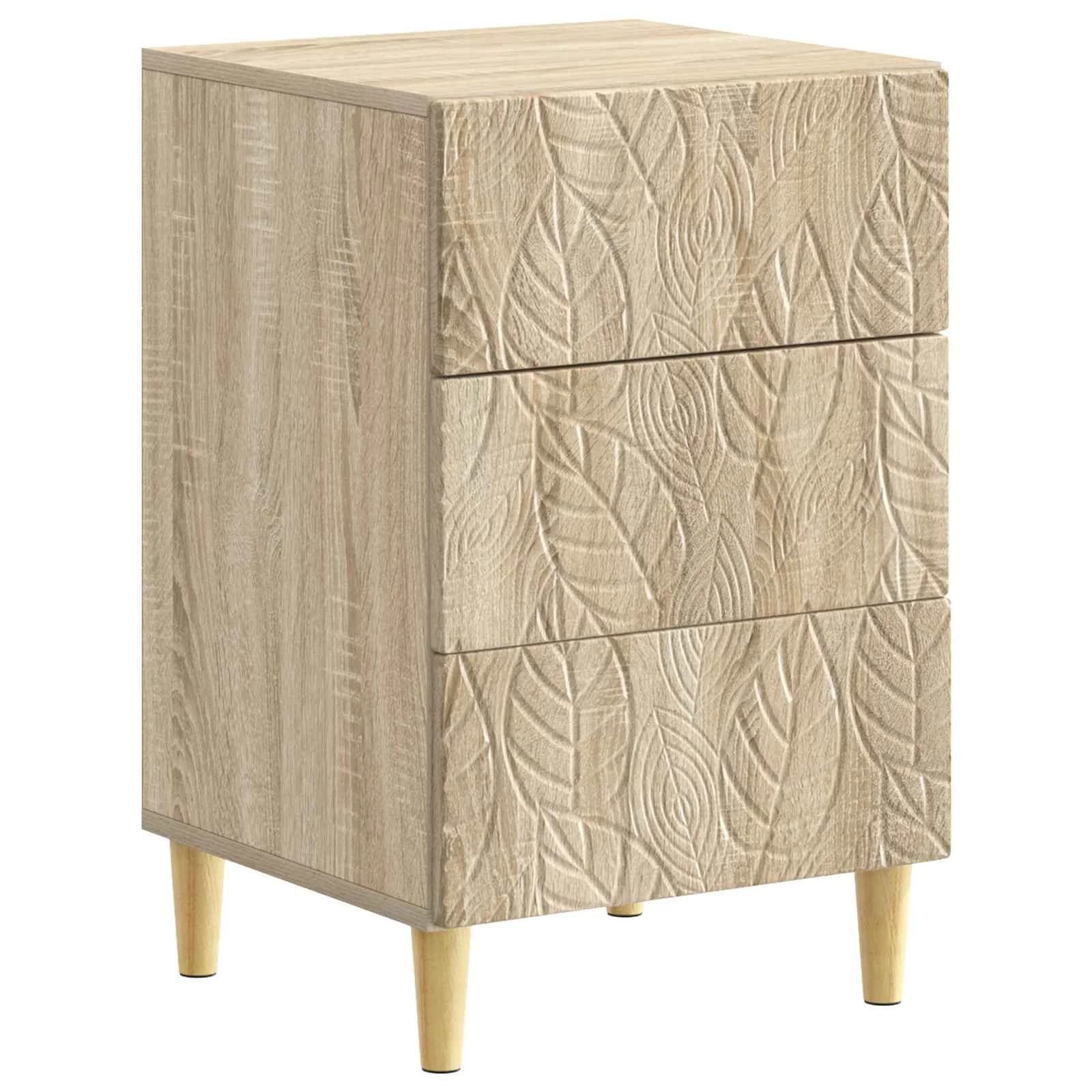 Nočna omarica Sonoma hrast 43 x 39,5 x 66,5 cm Inženirski les - slika 2