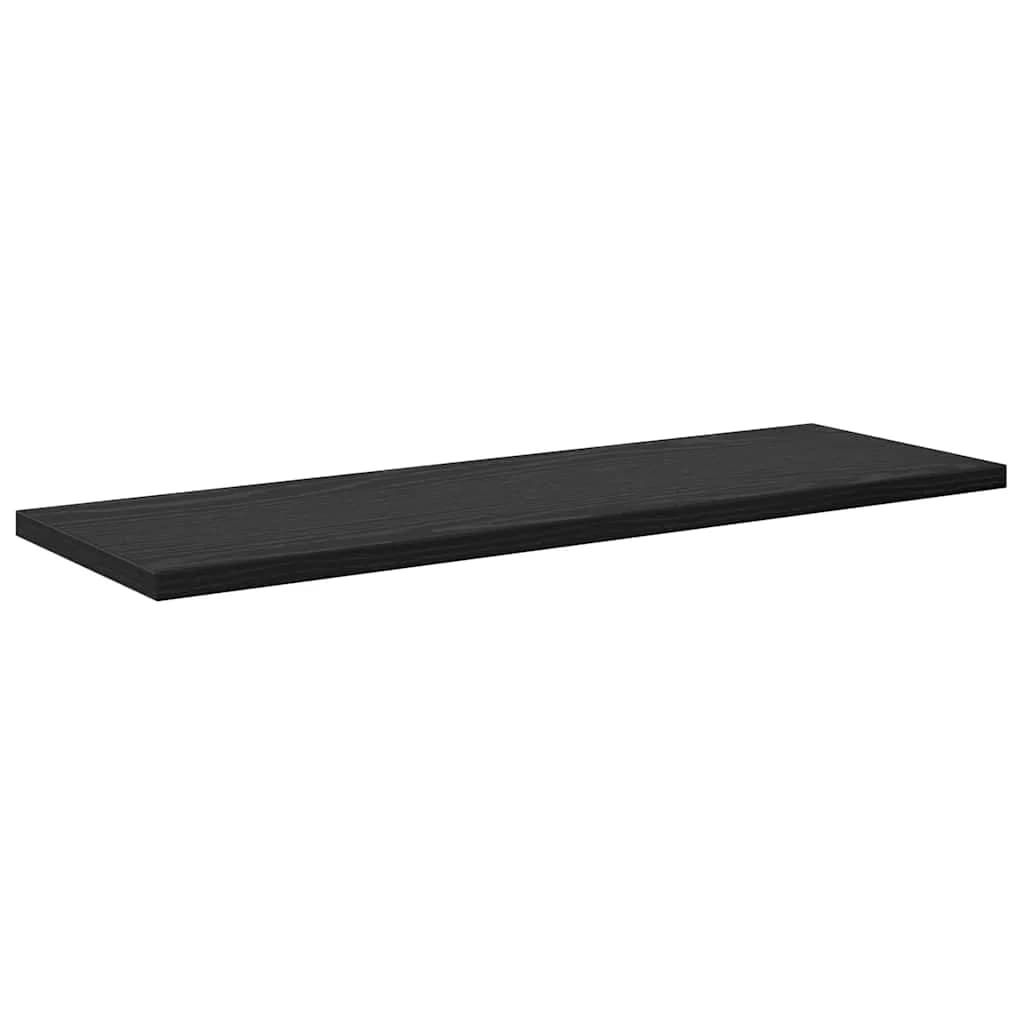 Polica za knjige 3 nivojev 4 kos 60 x 20 x 1,5 cm Črna - slika 4