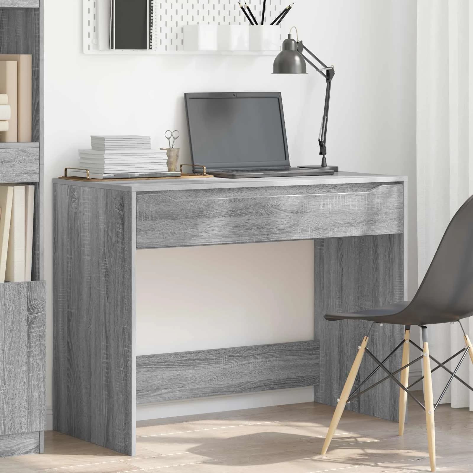 Miza Siva Sonoma 100 x 50 x 78 cm Konstruirano leseno - slika 4