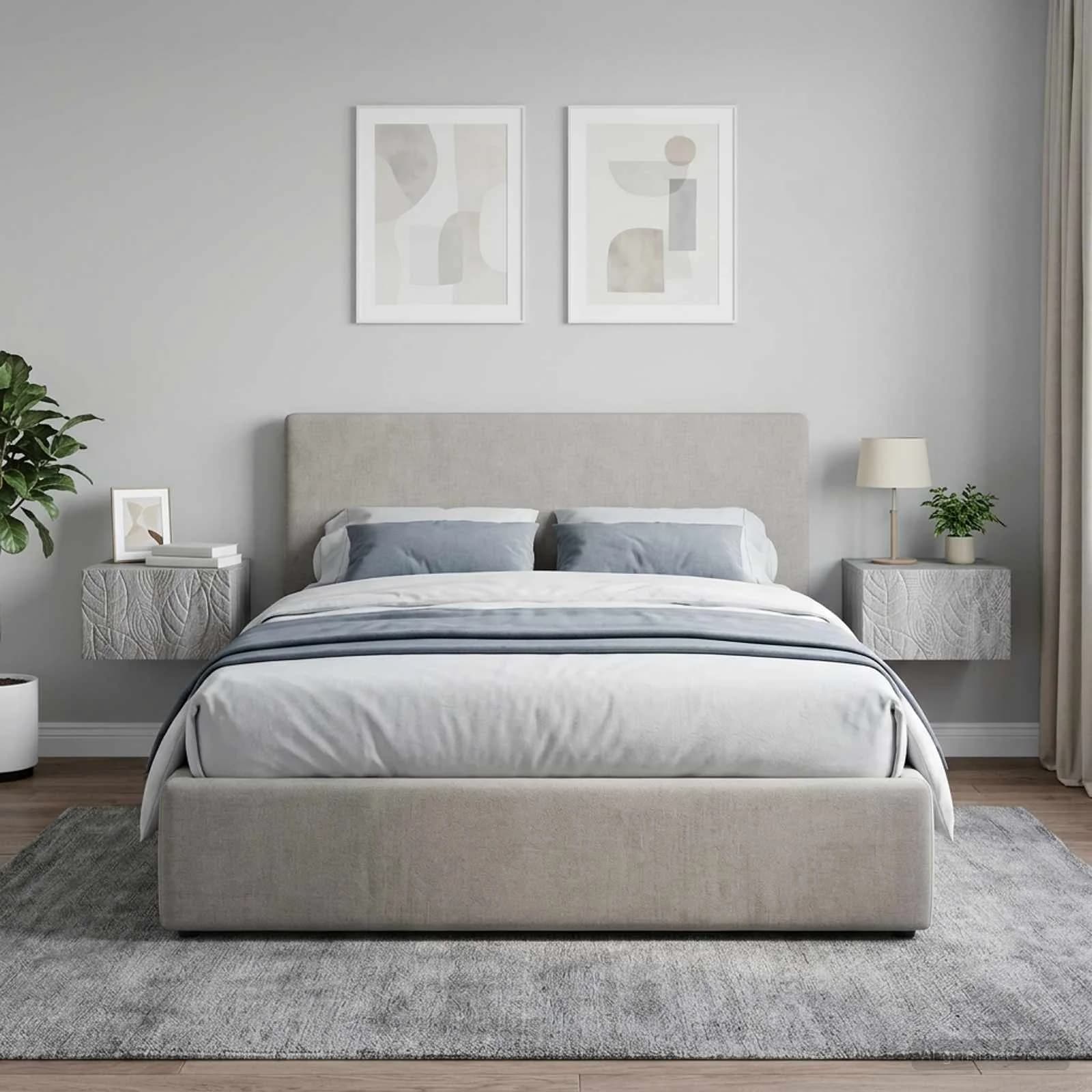 Stenski nočni omarici 2 kos Siva Sonoma 49 x 34,5 x 20 cm - slika 3