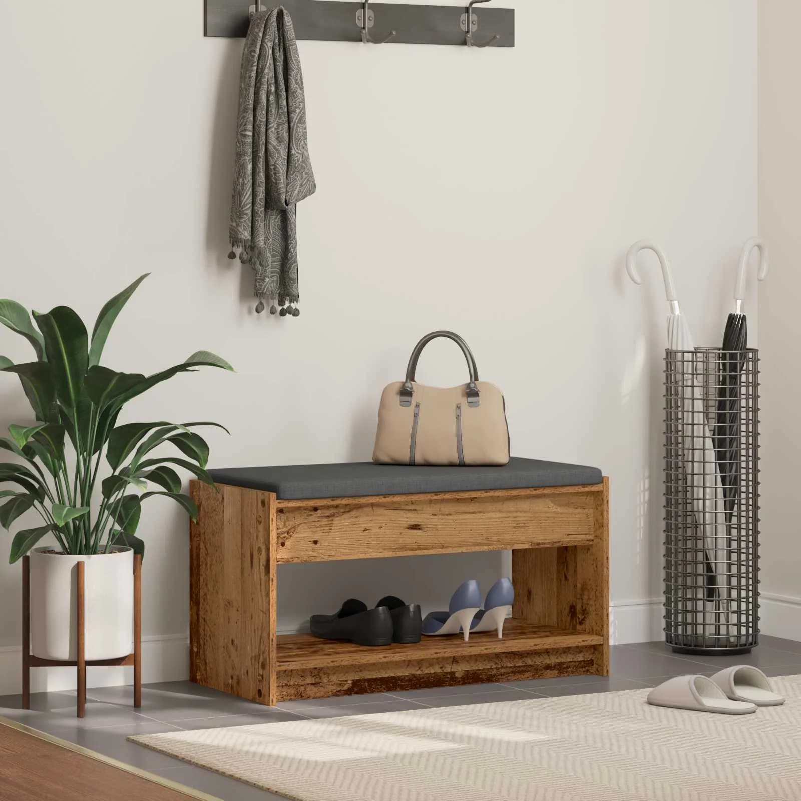 Haldna klop Star les 83 x 38 x 45 cm Oblikovan Les in Tkanina