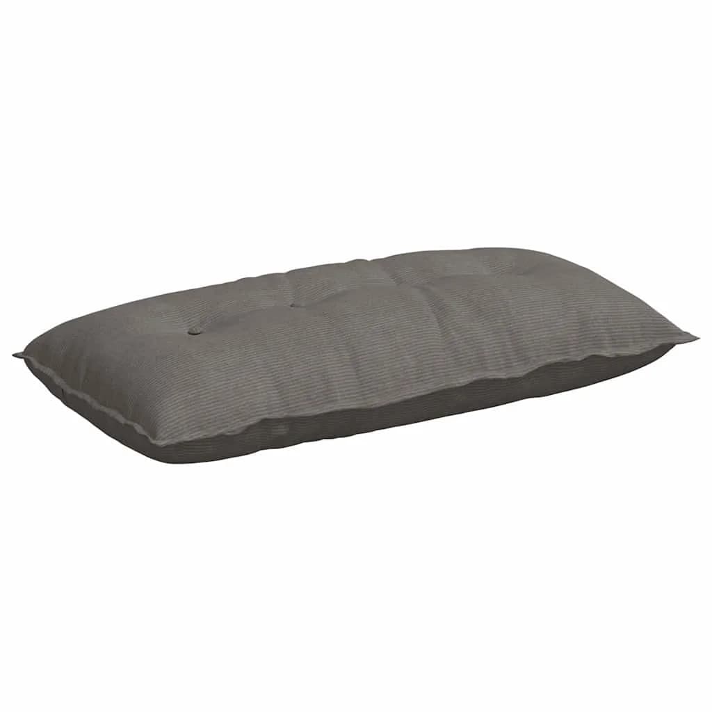 Poglavni vzglavnik Svetlo siva 100 x 50 cm Žametna tkanina - slika 2