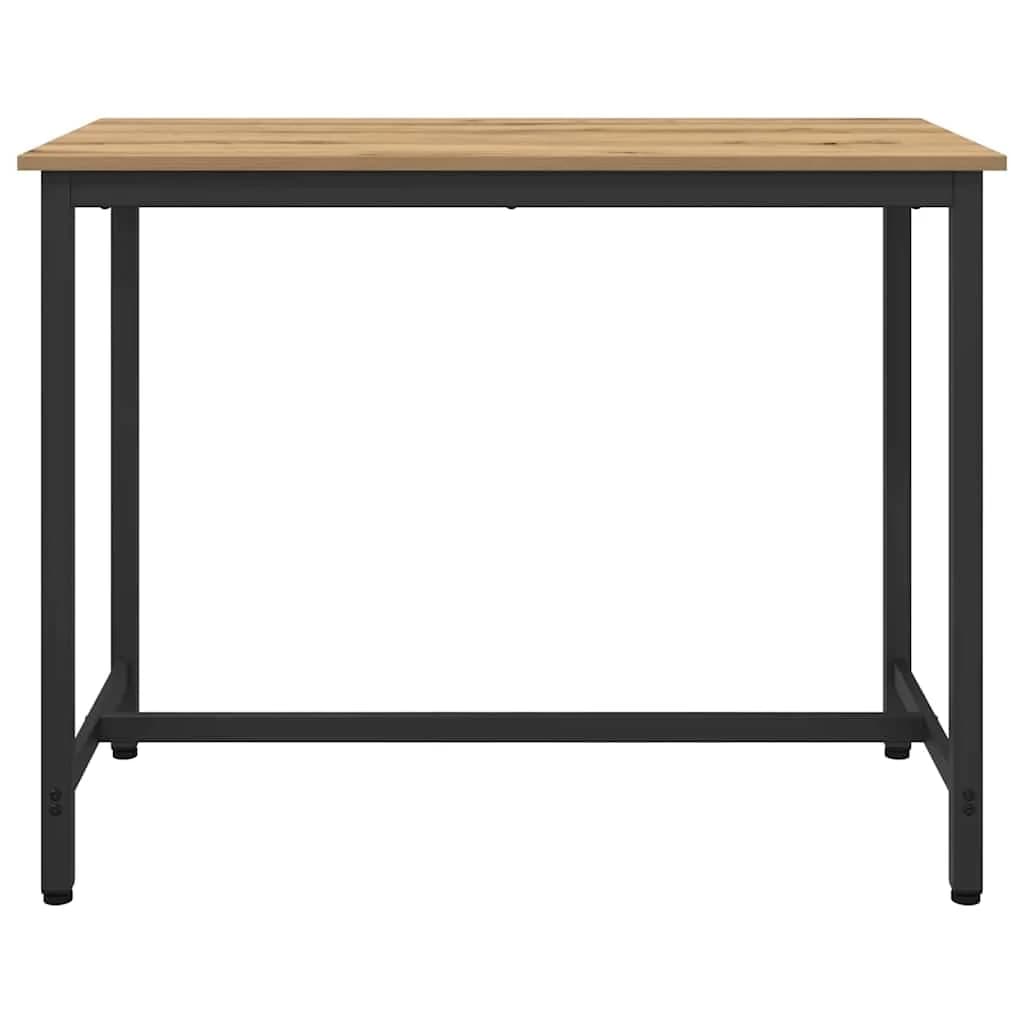 miza Umetni hrast 100 x 50 x 76,5 cm Inženirski les in jeklo - slika 3