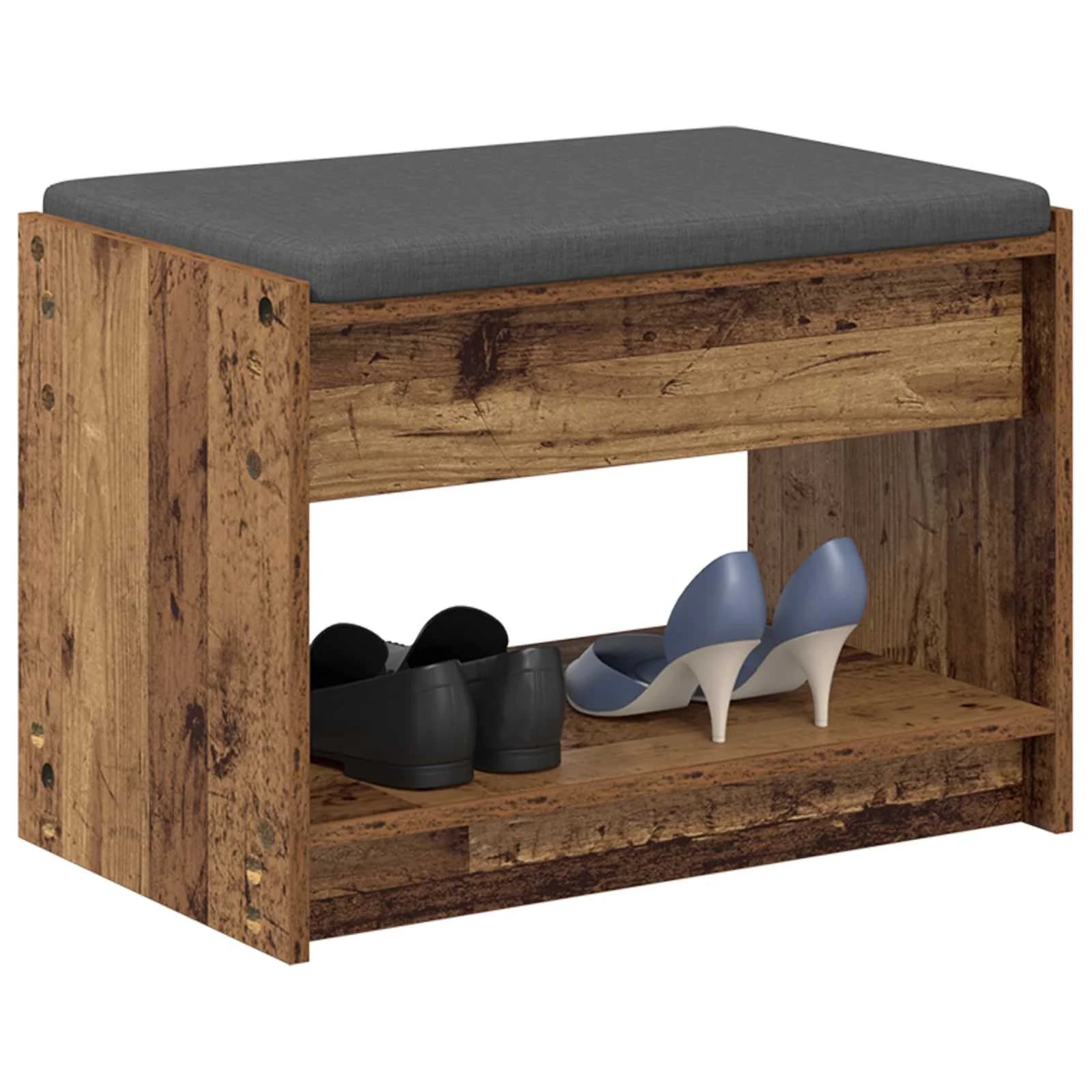 Haldna klop Star les 63 x 38 x 45 cm Oblikovan Les in Tkanina - slika 3