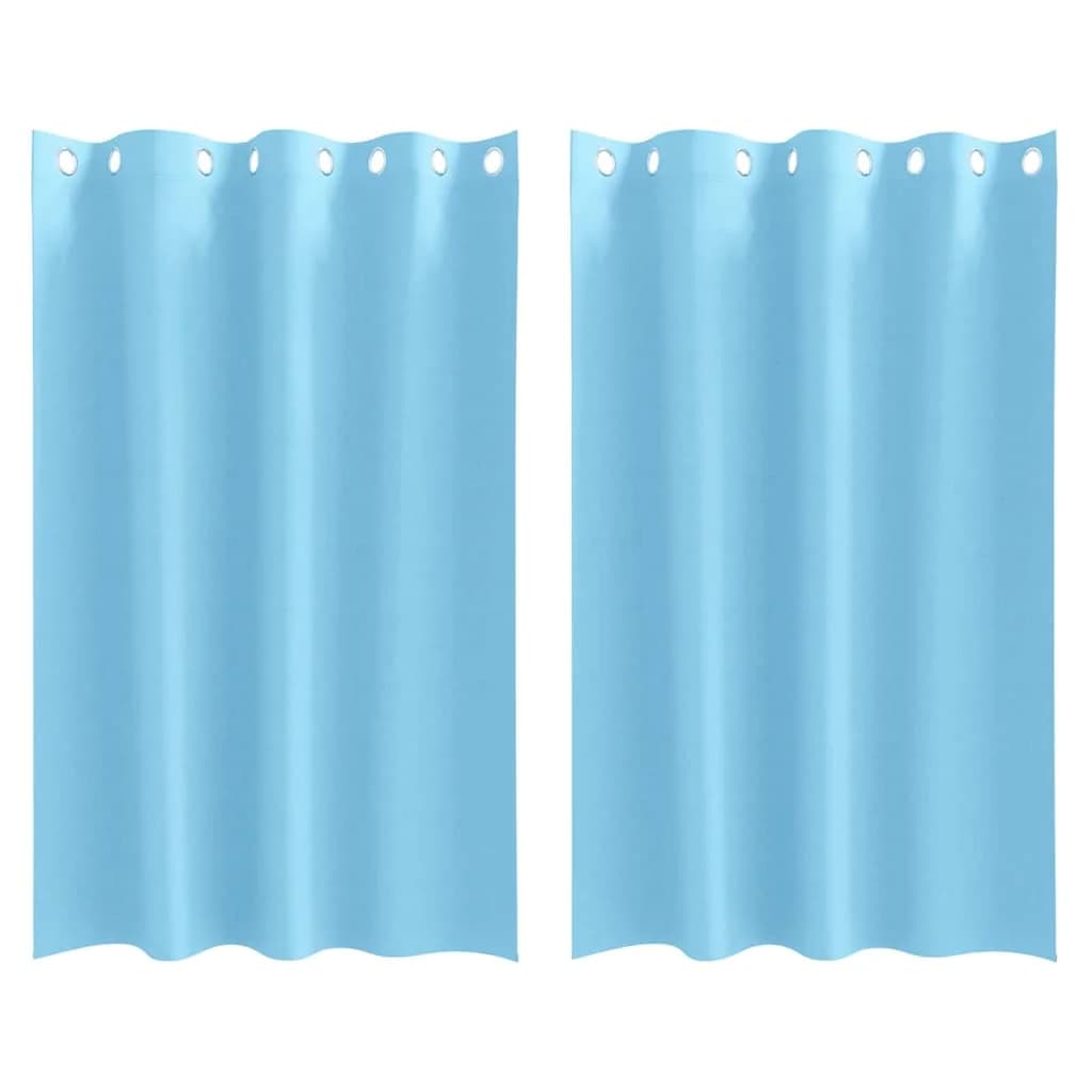 Zavese za zatemnitev z obroči 2 kos Sveta modra 175 x 140 cm - slika 2