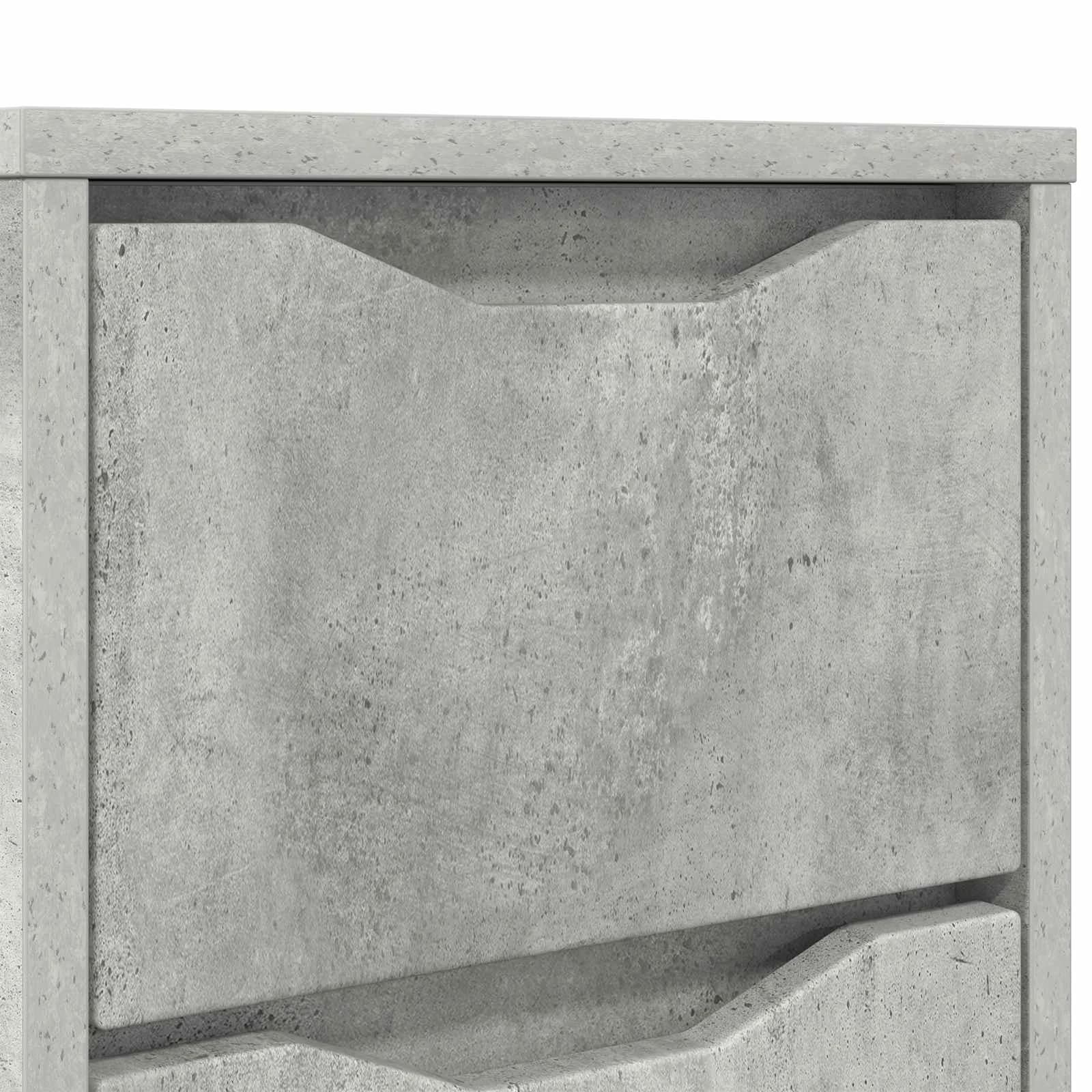 Nočna omarica Betonsko siva 30,5 x 30 x 43 cm Inženirski les - slika 10
