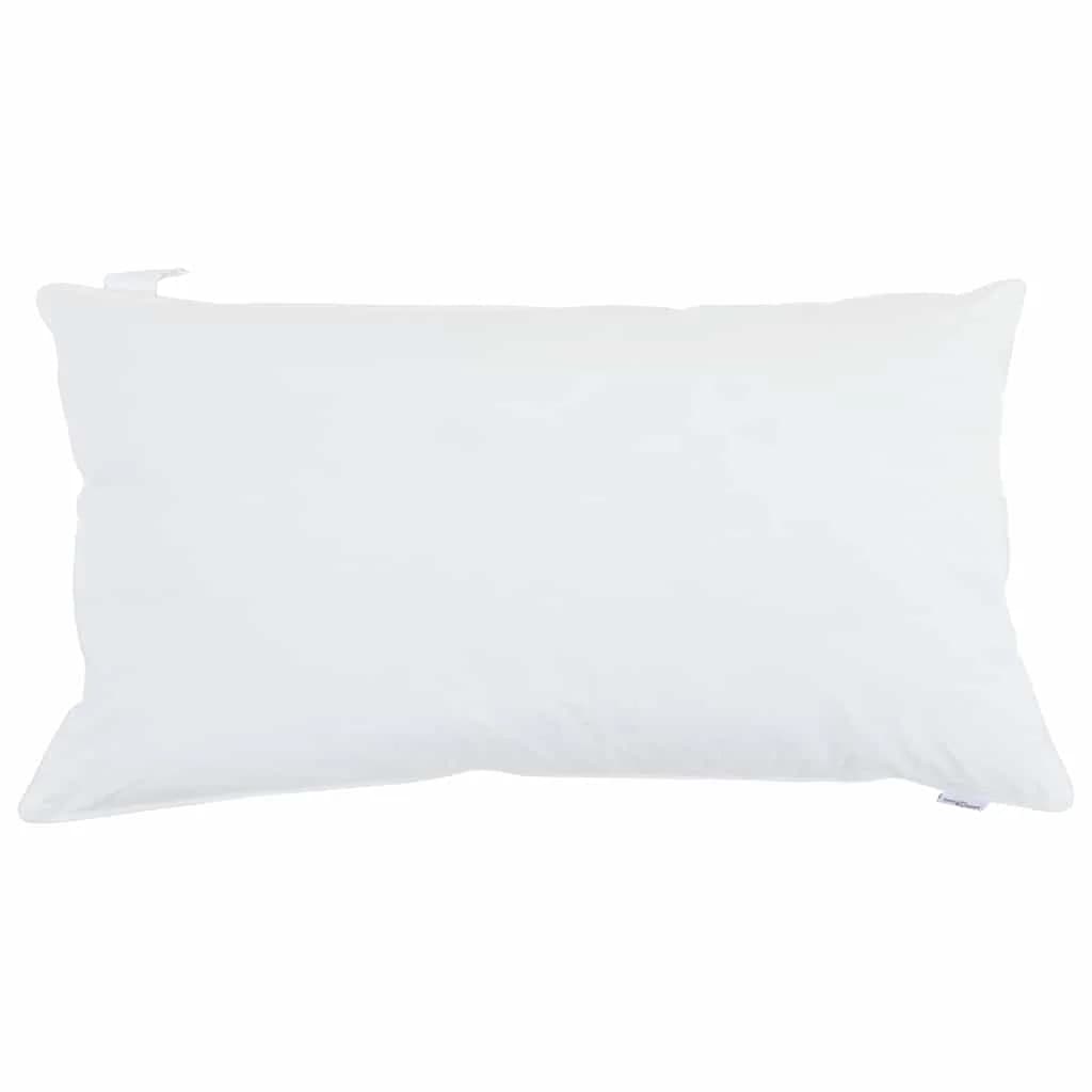 Vzglavnik 2 kos 40 x 80 cm Bombaž Bela - slika 6