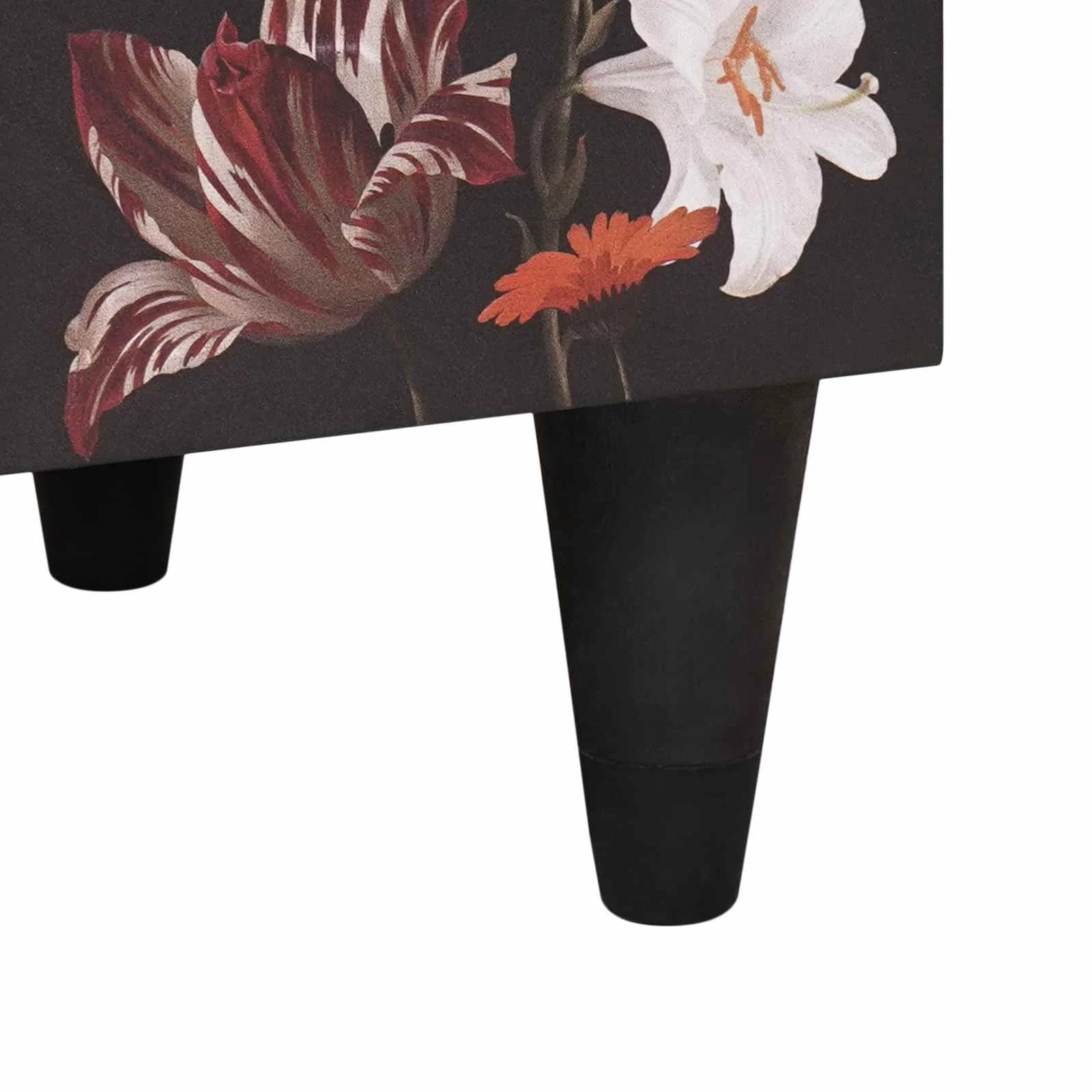 Nočna omarica večbarvno 50 x 33 x 60 cm Masiven les manga - slika 8