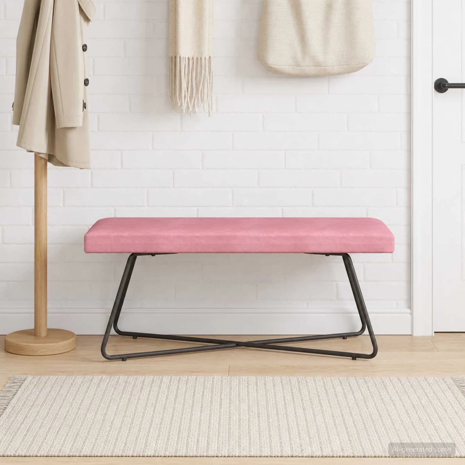 klop Roza 110 x 40 x 45 cm Žamet - slika 4