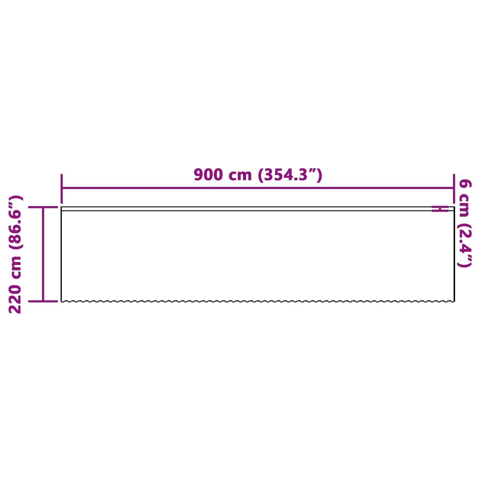 Čipkasta Zavesa z zavesami Bela 220 x 900 cm Poliester - slika 8