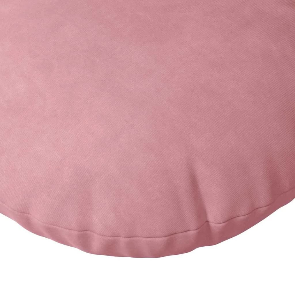 Sedežne blazine 2 kos Žamet Roza Ø 80 x 29 cm - slika 7