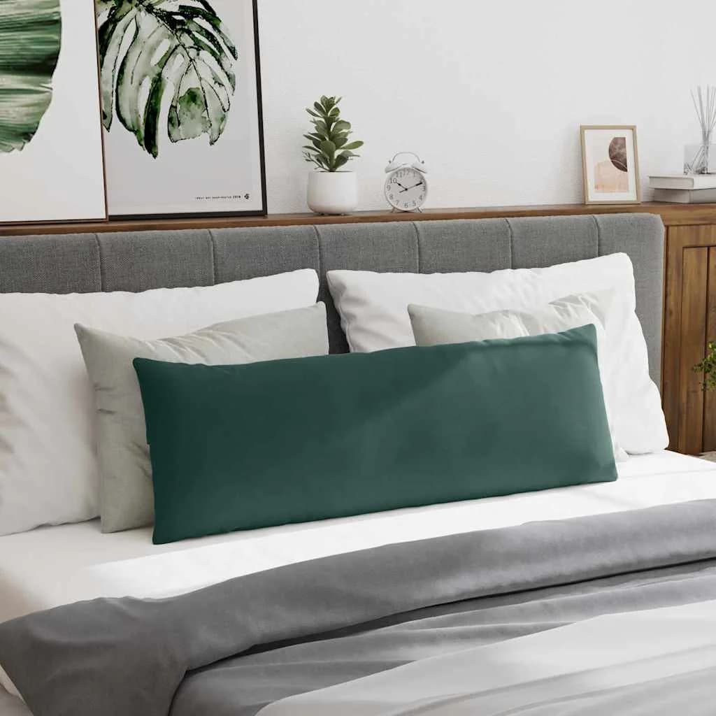Blazine za kavč 2 pcs Temno zelena 120 x 40 cm Žametna tkanina - slika 4