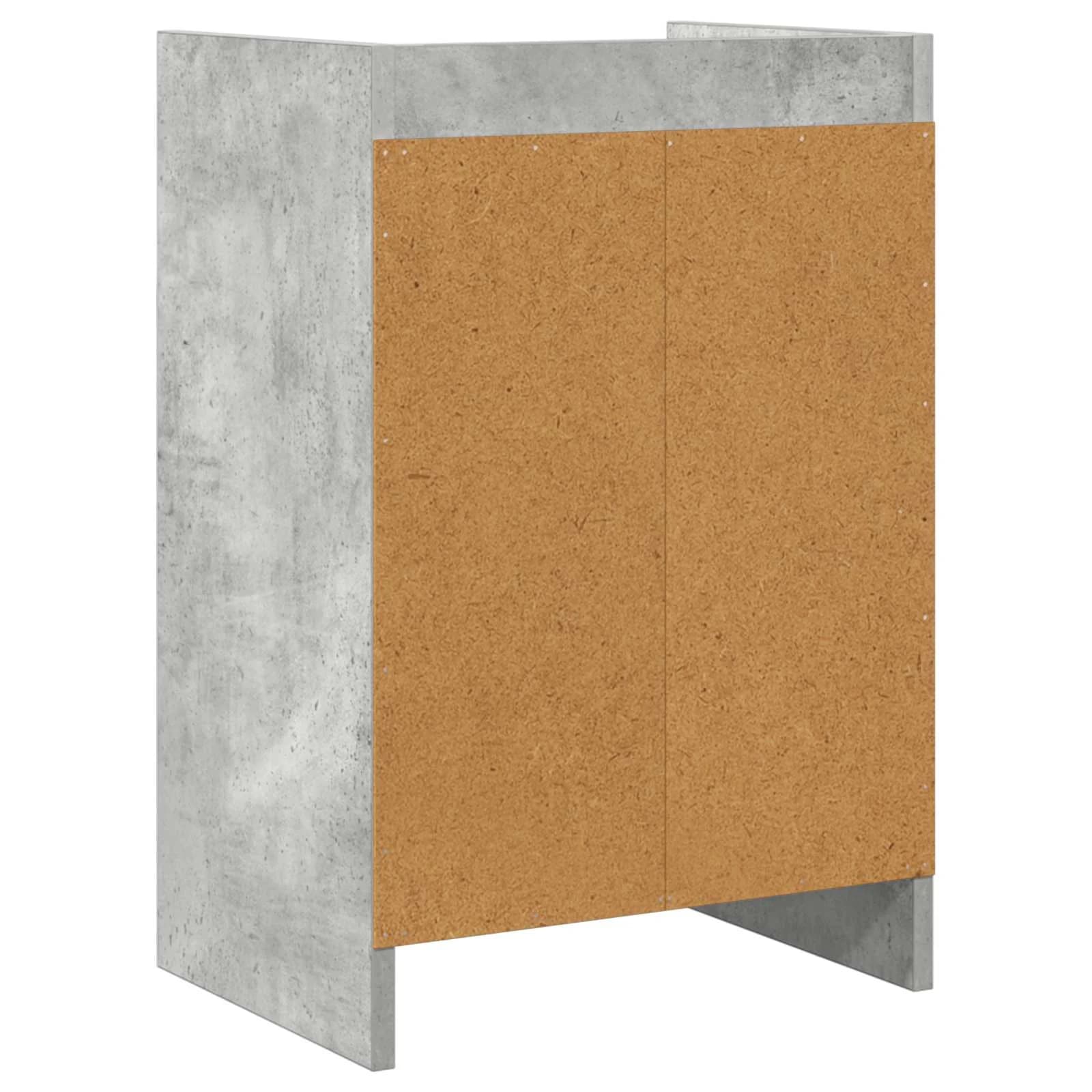 Posteljne mize 2 kos Betonsko siva 40 x 30 x 60 cm - slika 6