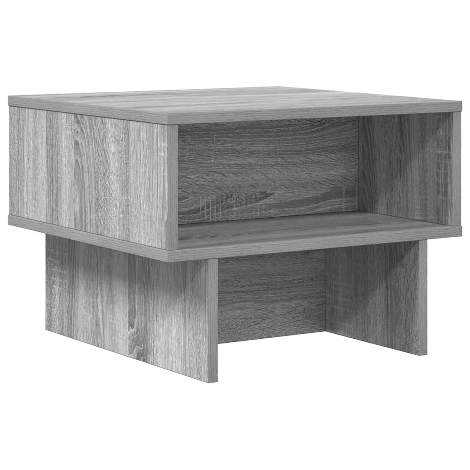 Klubska miza Siva Sonoma 48 x 46 x 35 cm Inženirski les - slika 7