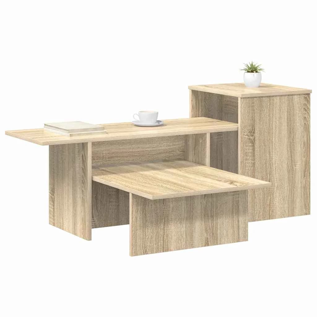 Konzolna miza Sonoma hrast 91,5 x 35 x 38,5 cm Inženirski les - slika 3