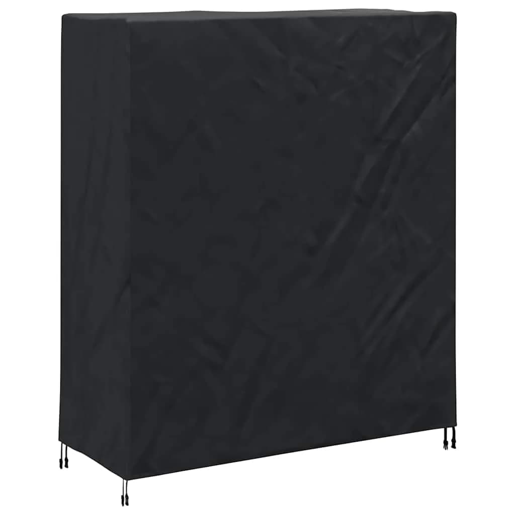 Pokrov za pingpong mizo Enobarvno Črna 165 x 70 x 185 cm blago - slika 7