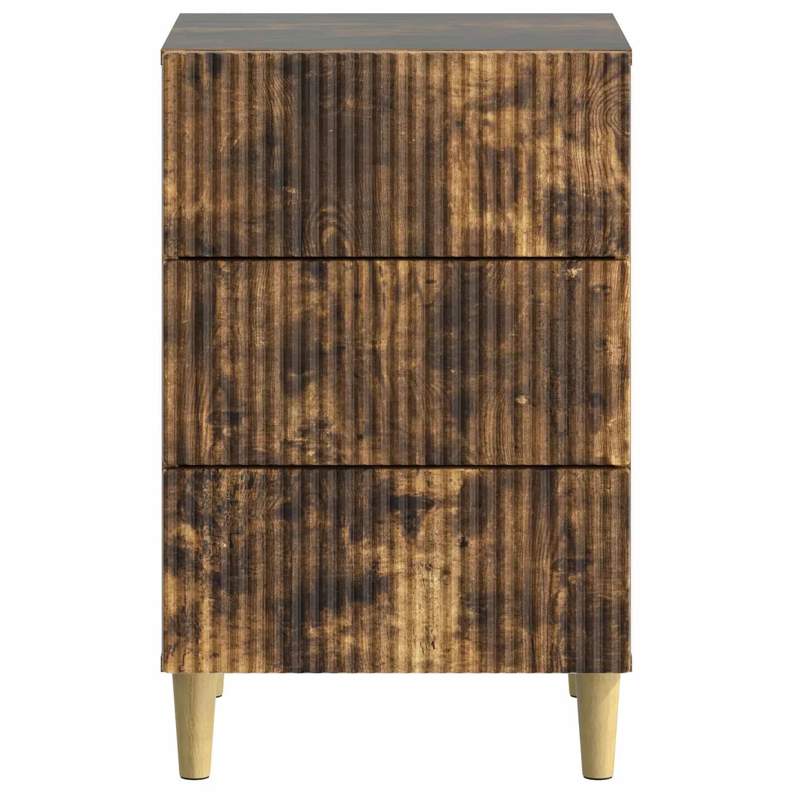 Nočna omarica Dimljen hrast 43 x 41 x 66,5 cm Inženirski les - slika 5