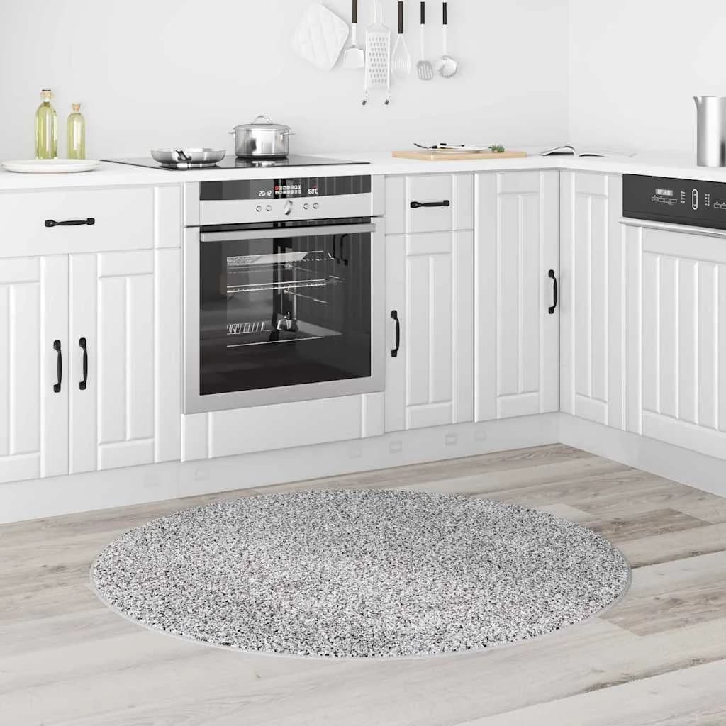 Antiskluzna Shaggy Preproga Siva 120 x 120 cm PP - slika 3