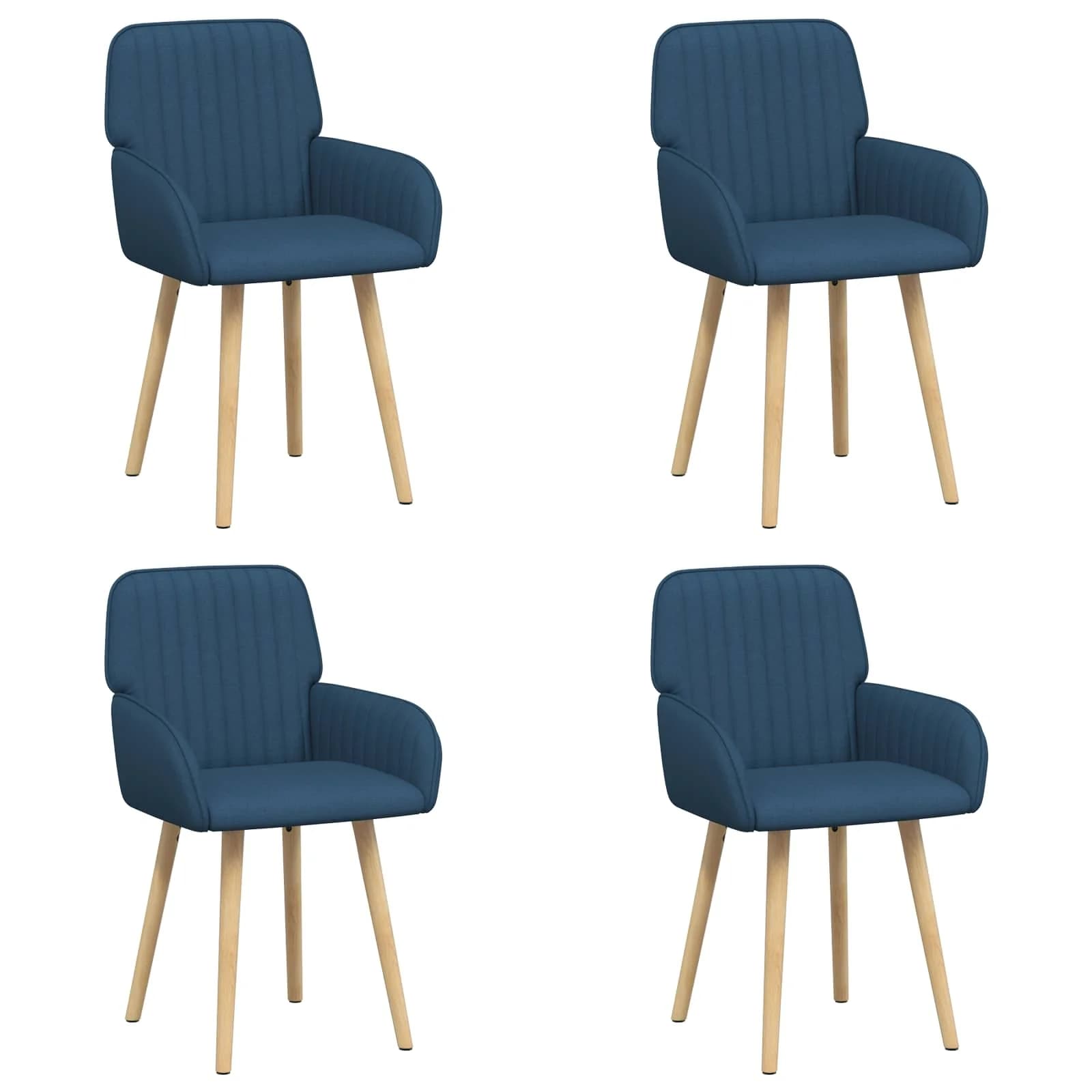 Jedilni stoli 4 kos Blago Modra 56,5 x 50 x 87,5 cm - slika 2