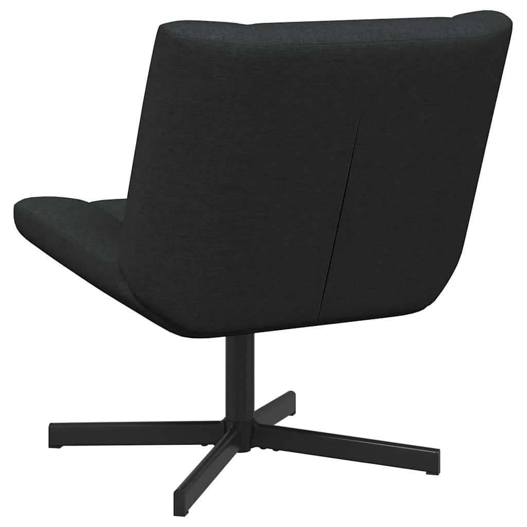 Vrtljiv stol Črna 63 x 75 x 76 cm blago - slika 6