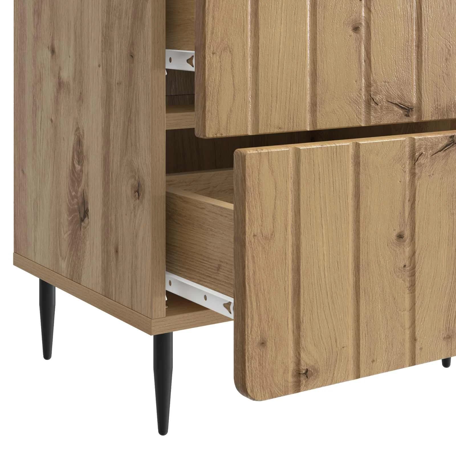 Nočna omarica Artisan hrast 43 x 34,5 x 49,5 cm Inženirski les - slika 9