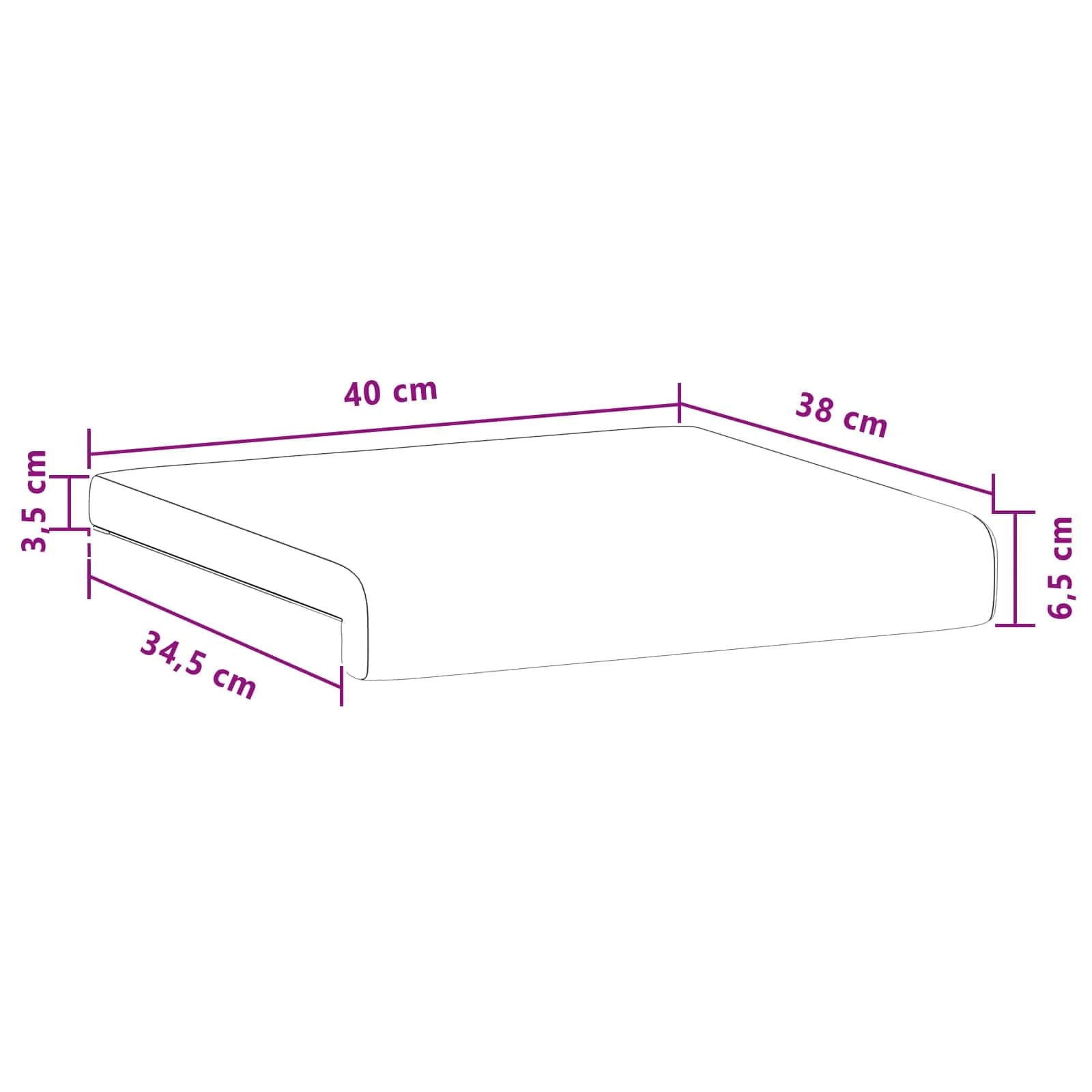 Blazina za klop 4 kos Blago Temno rjava Globina 35 cm - slika 11