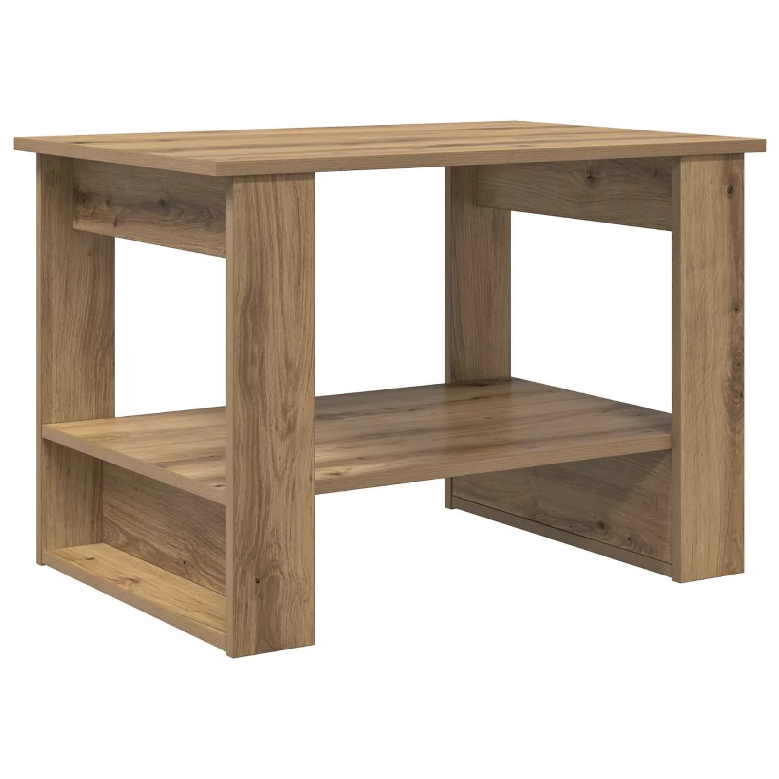 Klubska miza Umetni hrast 72 x 50 x 50 cm Inženirski les - slika 2