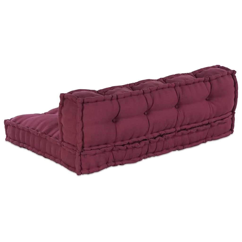 Blazina za paletni kafi 2 kos Blago Bordo 120 x 80 x 38 cm - slika 5