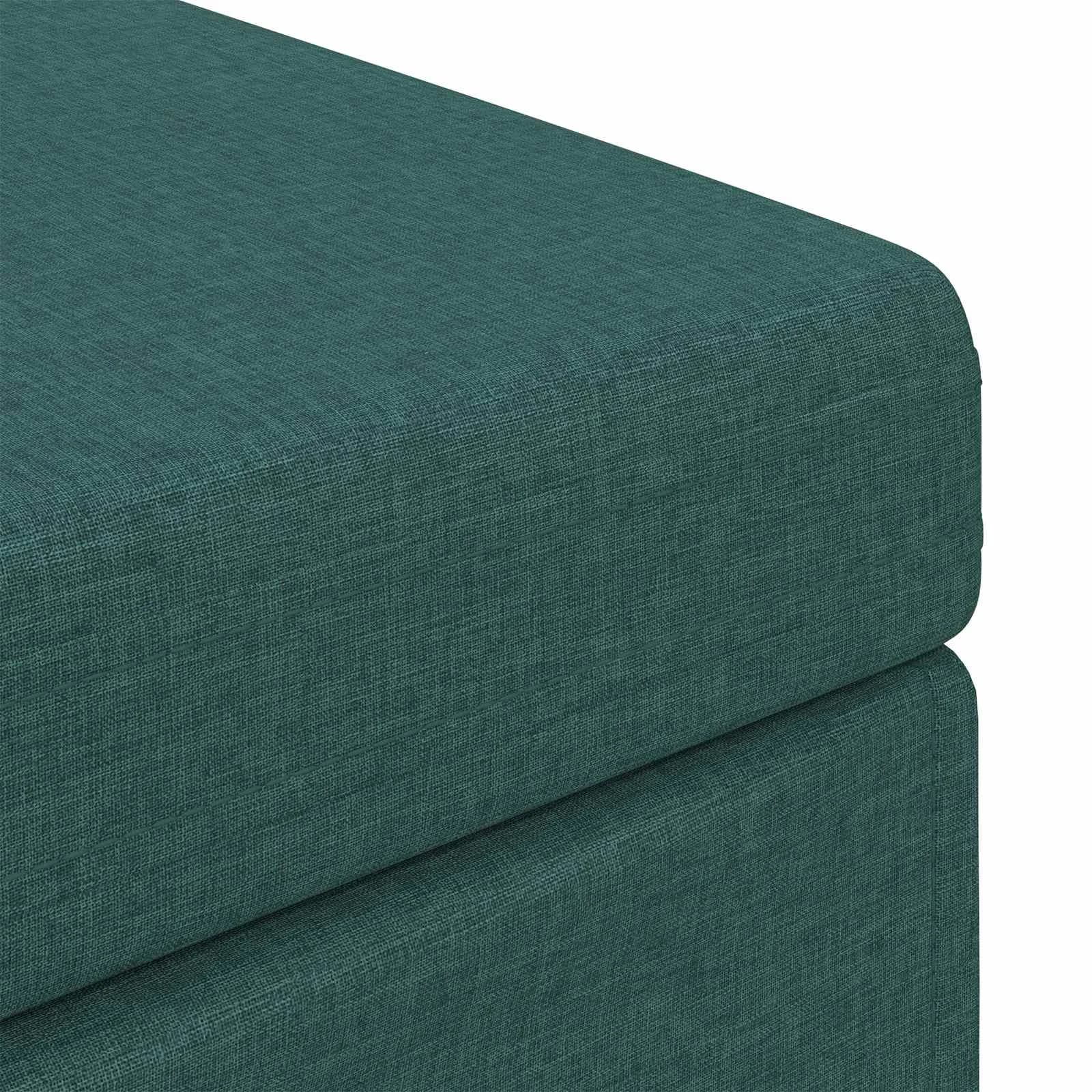 Stolica Temno zelena 101 x 41 x 40 cm Tkanina in obdelano les - slika 6