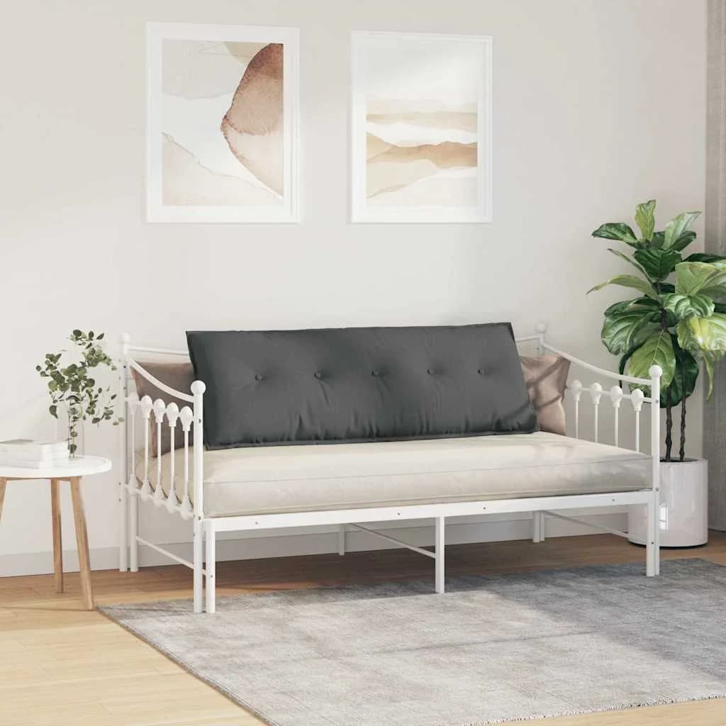 Poglavni vzglavnik Temno siva 140 x 19 x 50 cm blago - slika 4