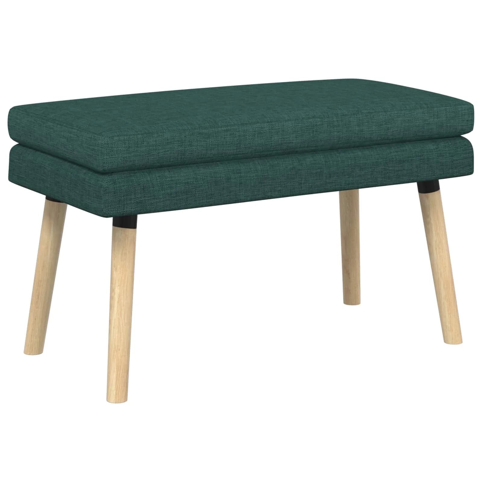 Dvojna klop Temno zelena 80 x 40 x 47 cm Blago - slika 2