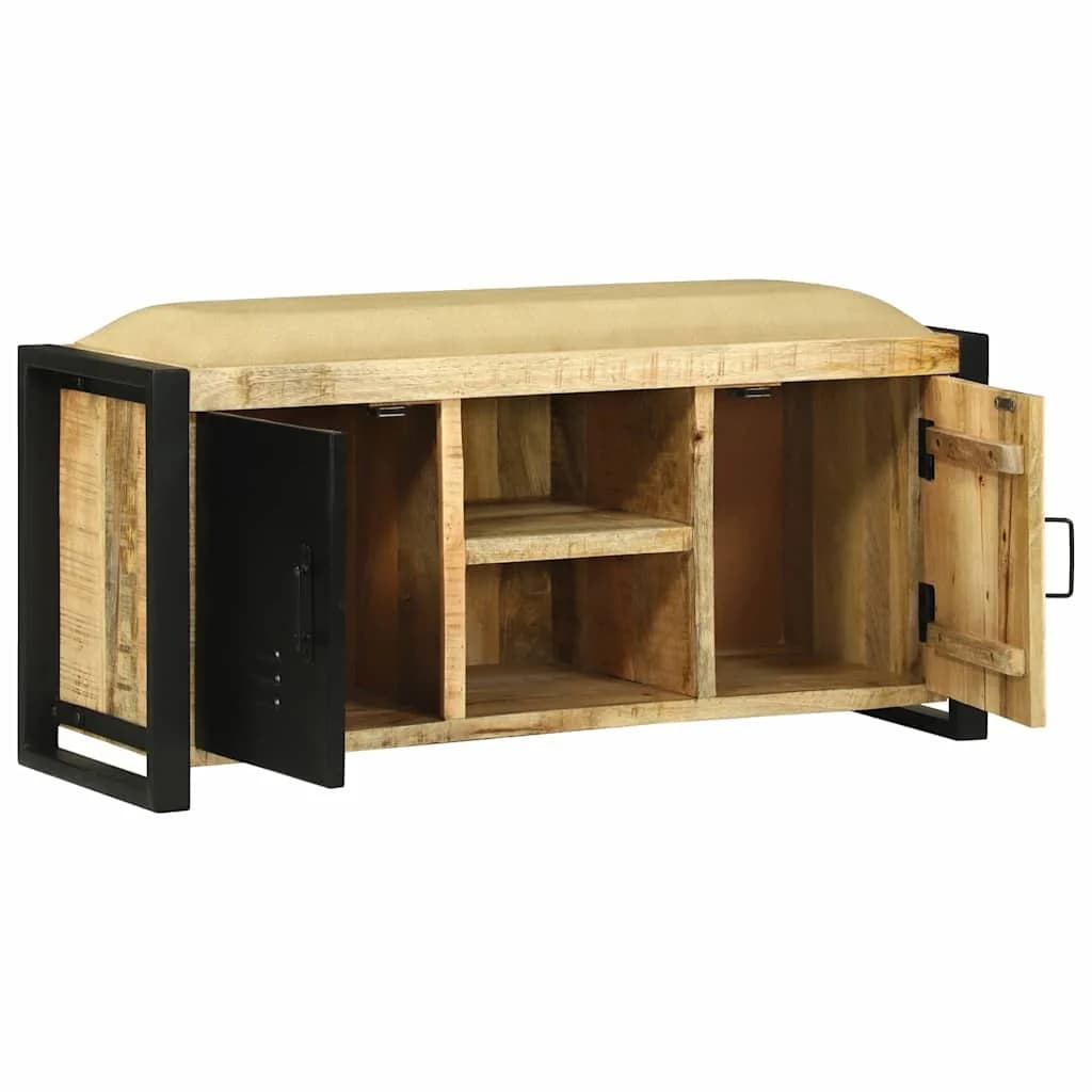 Klubska omara Rjava 100 x 35 x 50 cm Trden mangov les - slika 4