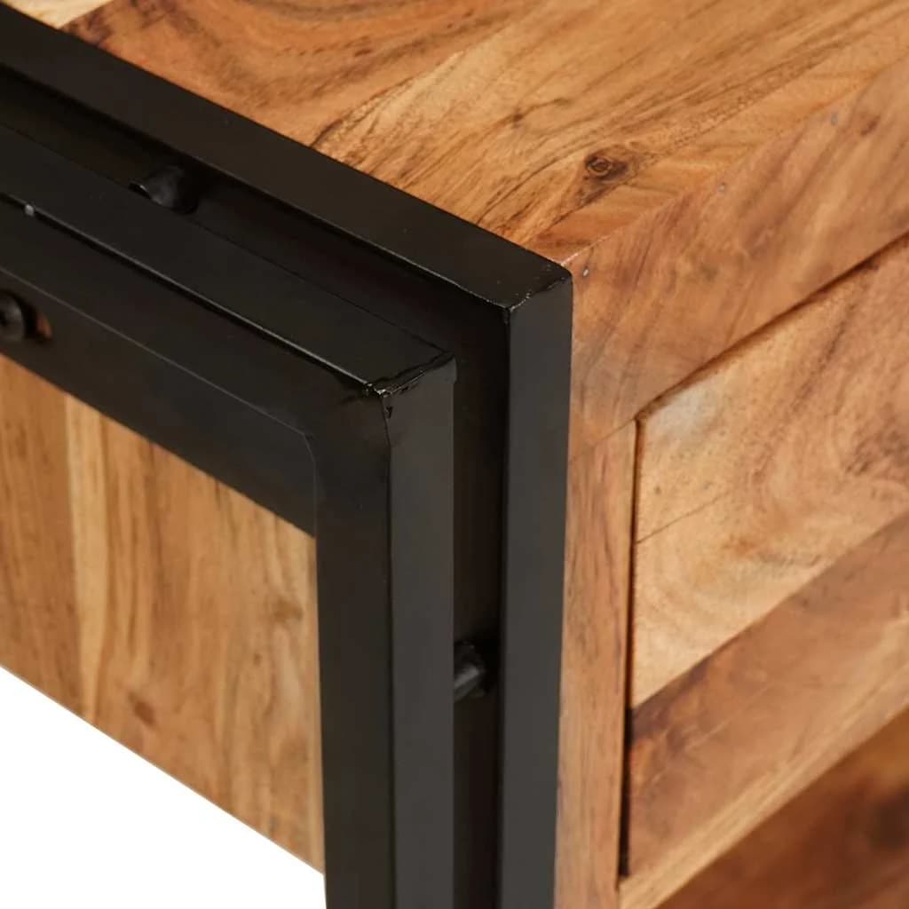 Konzolne mizice 2 kos Rjava 200 x 33 x 75 cm - slika 8
