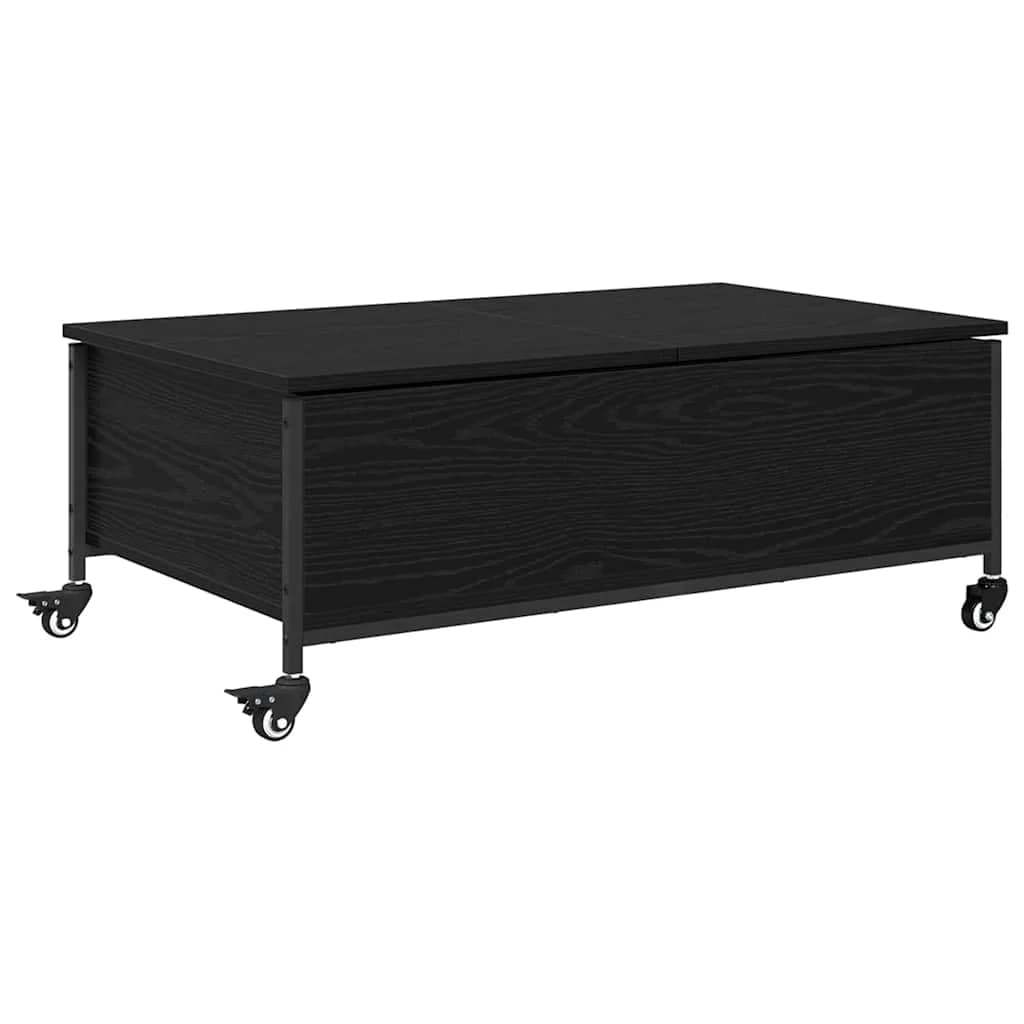 Klubska miza Črna Orehovina 91 x 55 x 32 cm Inženirski les - slika 2