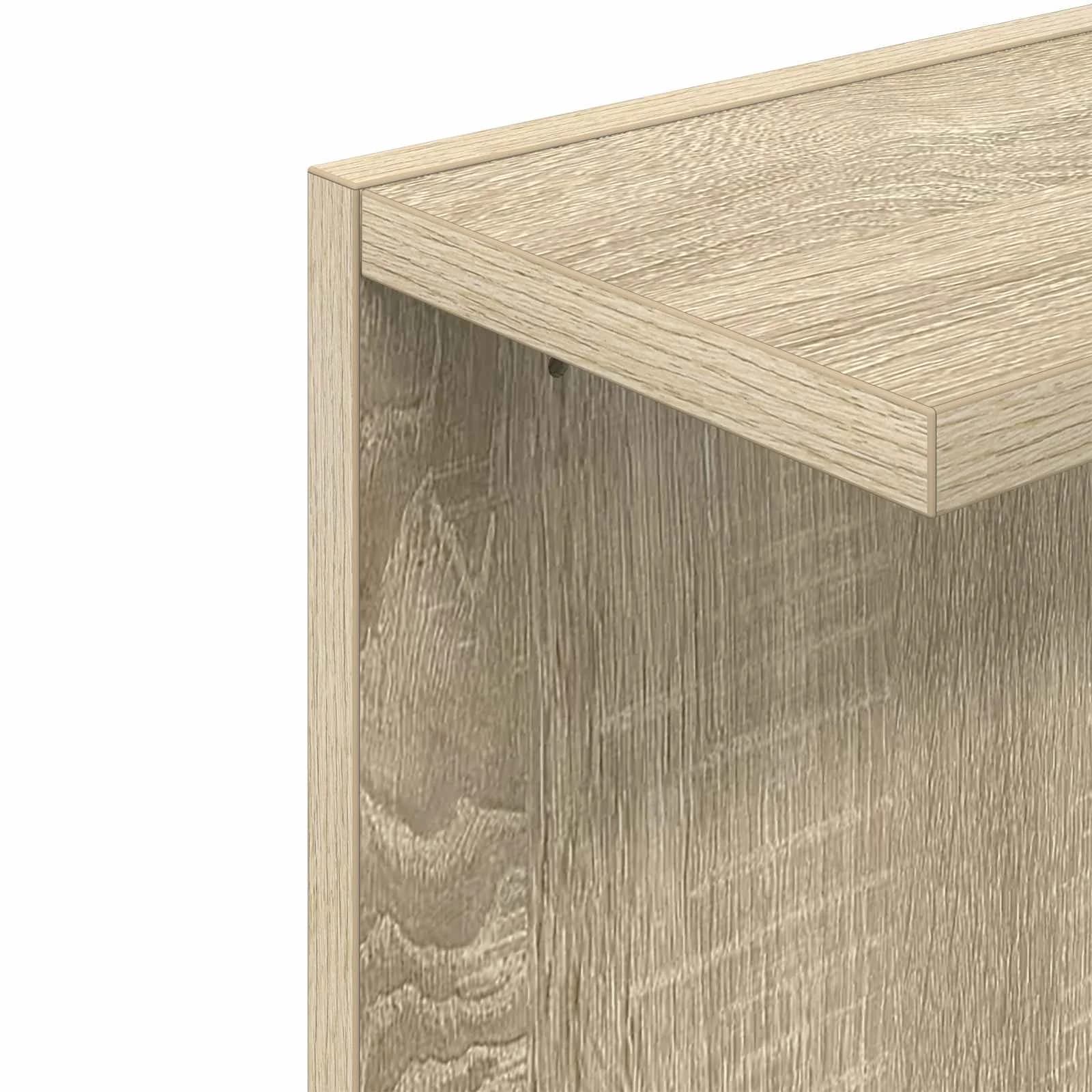 Stenska polica 2 kos Sonoma hrast 22 x 15 x 100 cm - slika 7