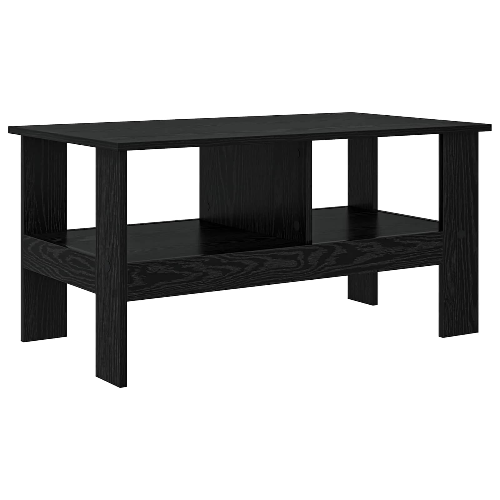 Klubska miza Črna Orehovina 90 x 50 x 45 cm Inženirski les - slika 2