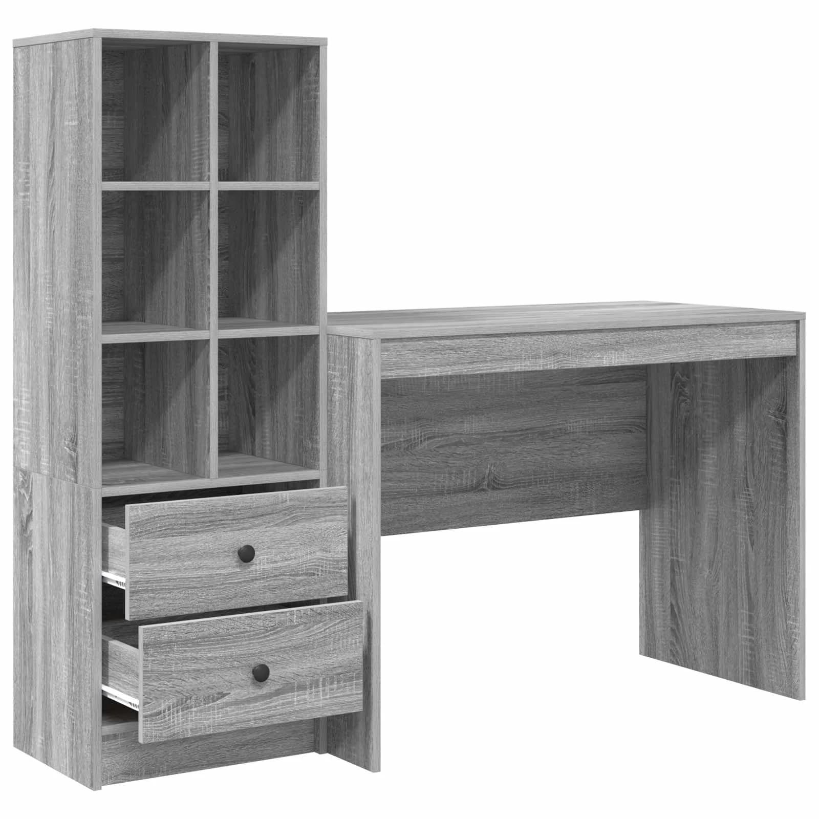 Miza Siva Sonoma 145.5 x 50 x 127 cm 2 kos - slika 7