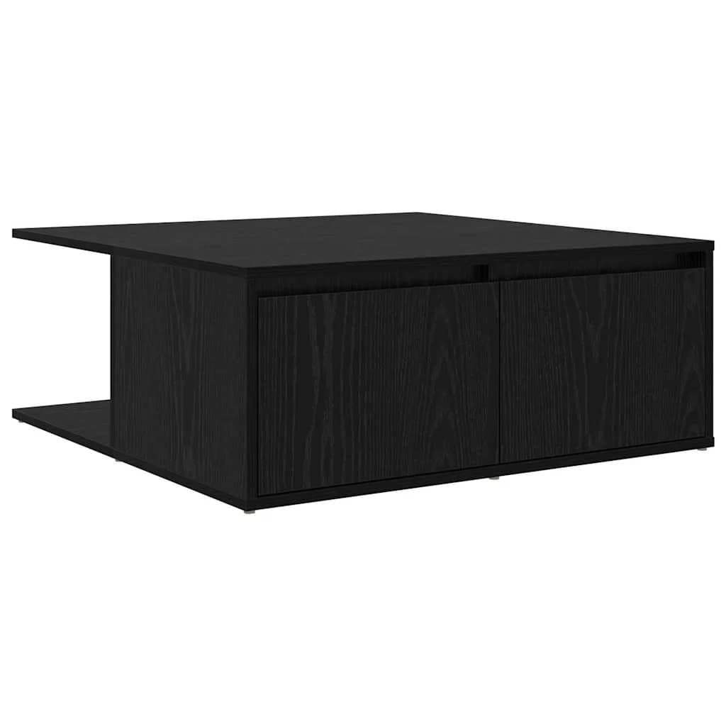 Klubska miza Črni hrast 80 x 80 x 31 cm Inženirski les - slika 2