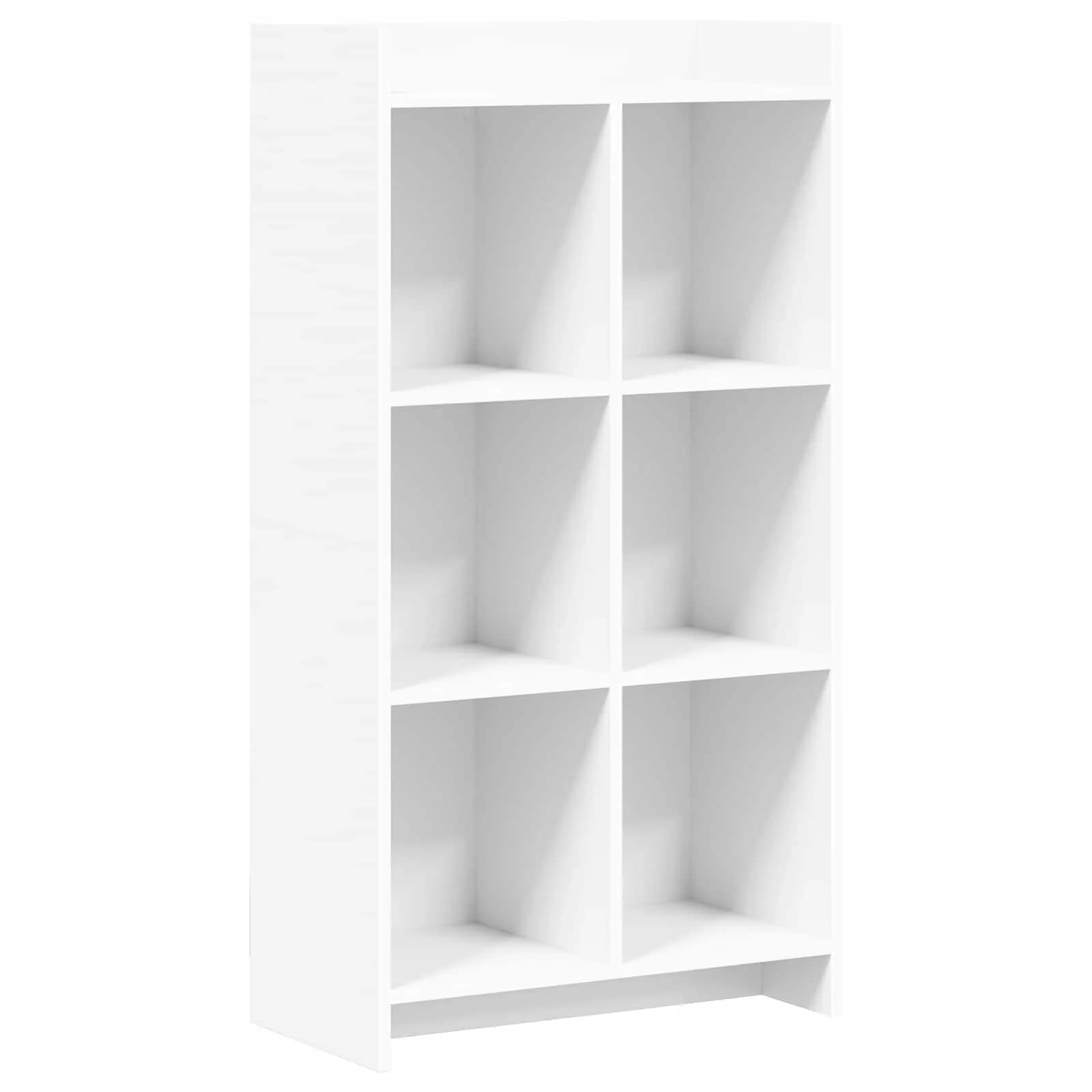 Knjižna omara Bela 59 x 30 x 111 cm Inženirski les - slika 2