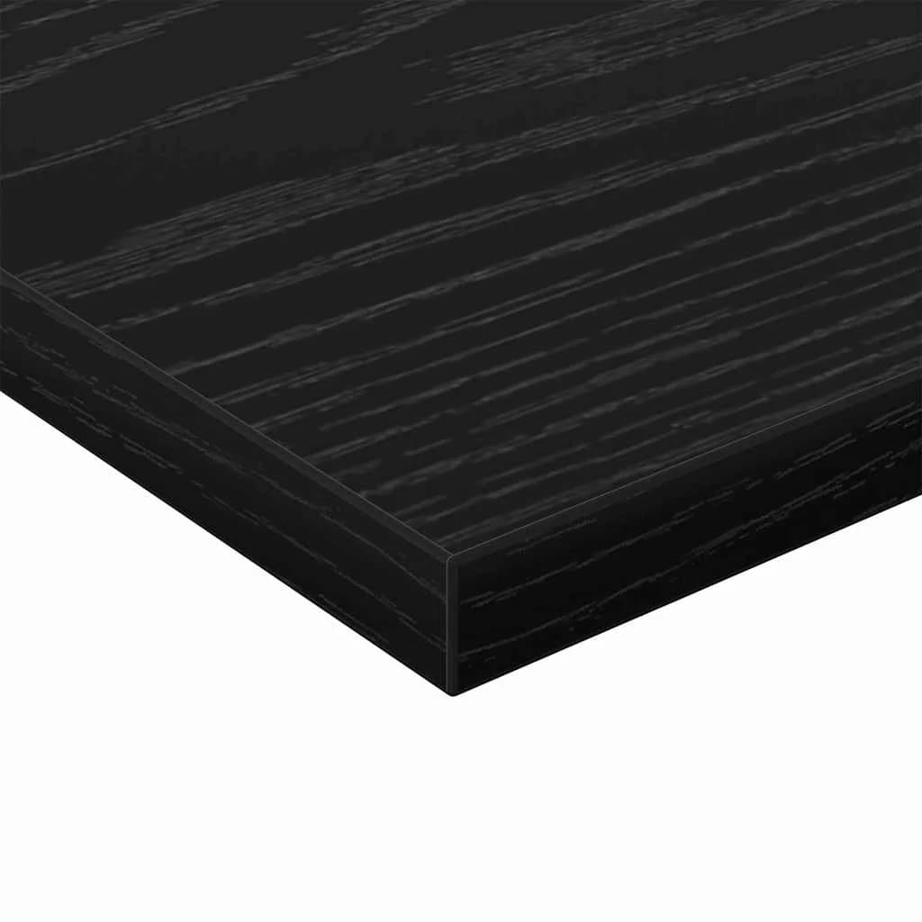 Polica za knjige 3 nivojev 4 kos 40 x 40 x 1,5 cm Črna - slika 9