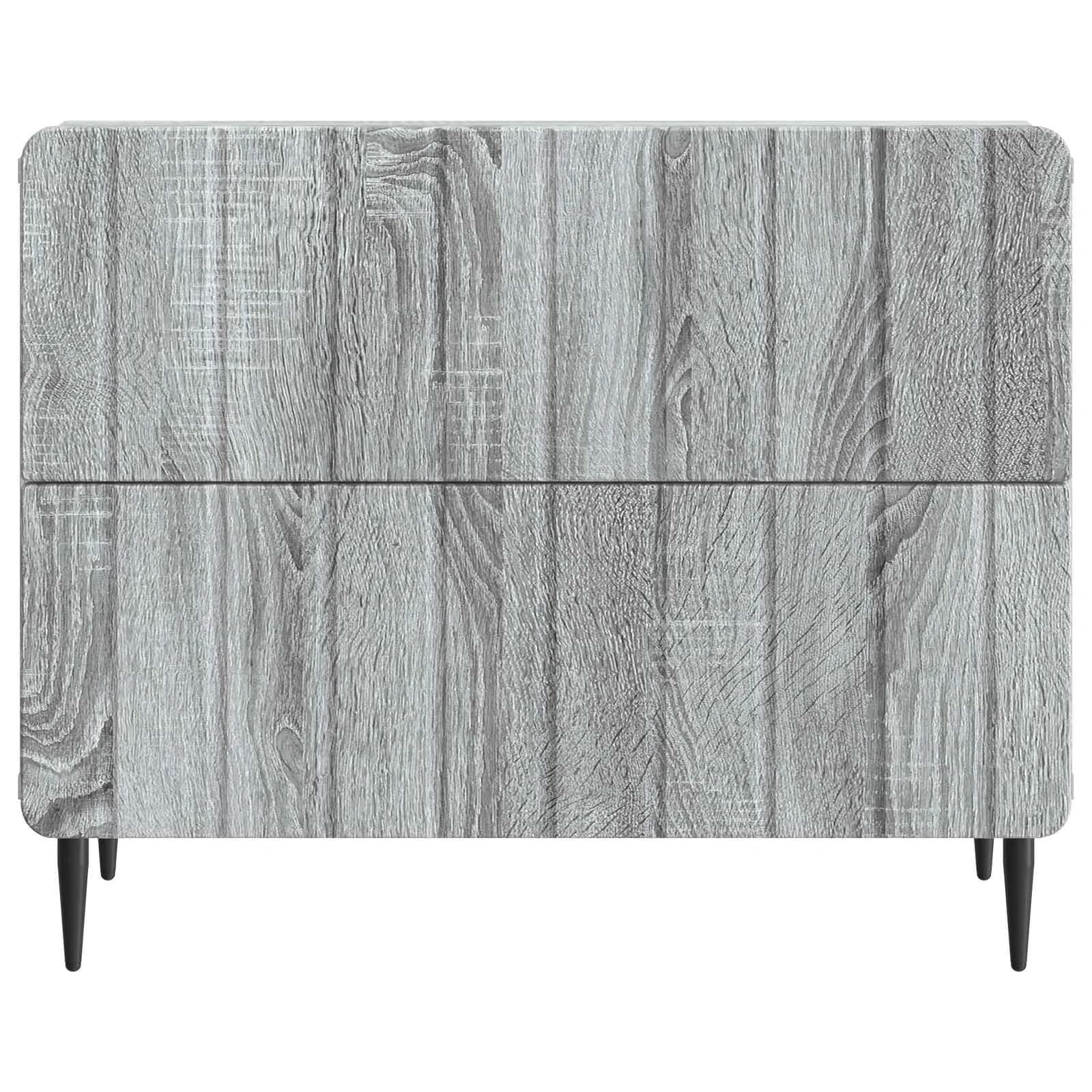 Nočna omarica Siva Sonoma 62 x 34,5 x 49,5 cm Inženirski les - slika 5