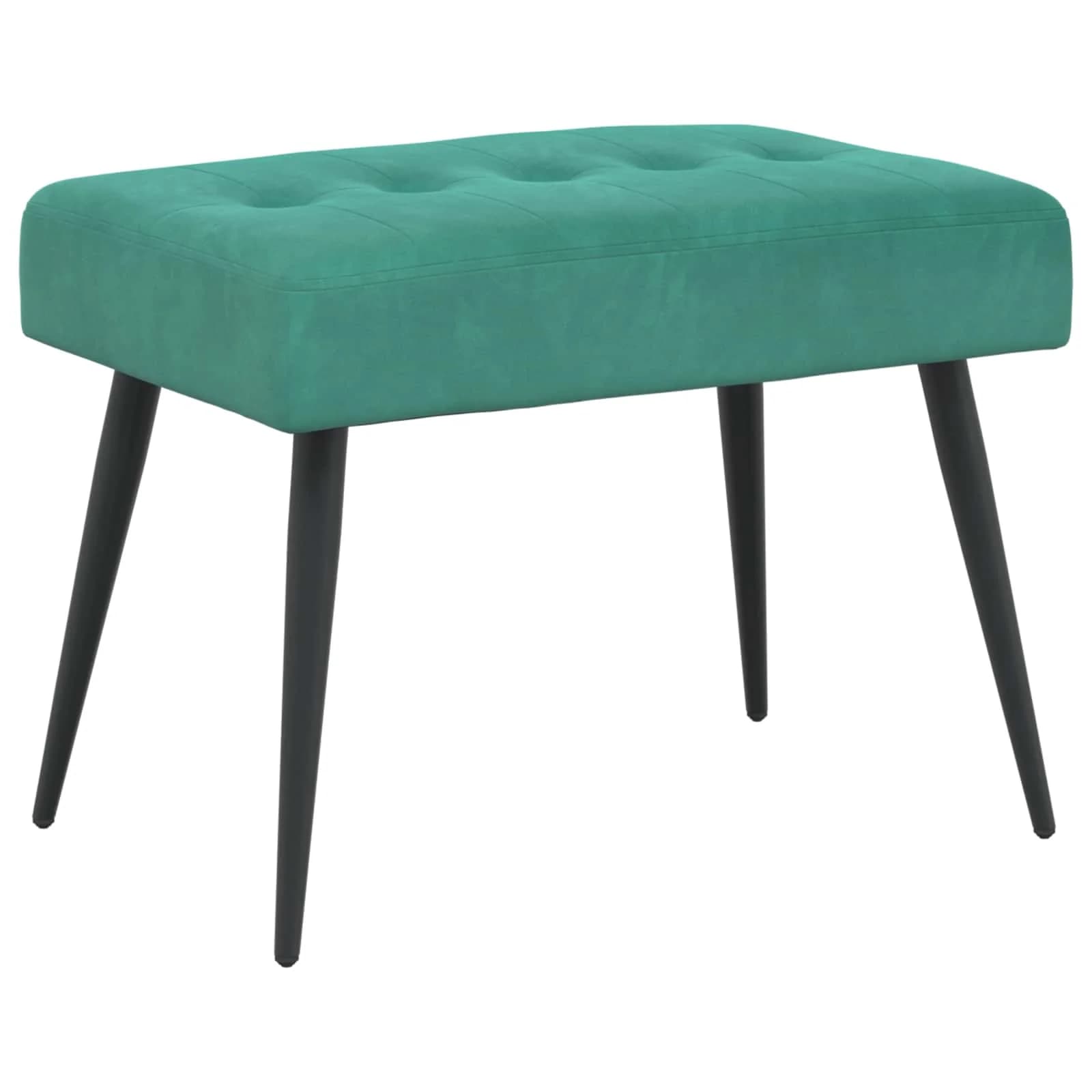 Klop s gumbnim oblazinjenjem Turkizna 60 x 40 x 45 cm Žamet - slika 2
