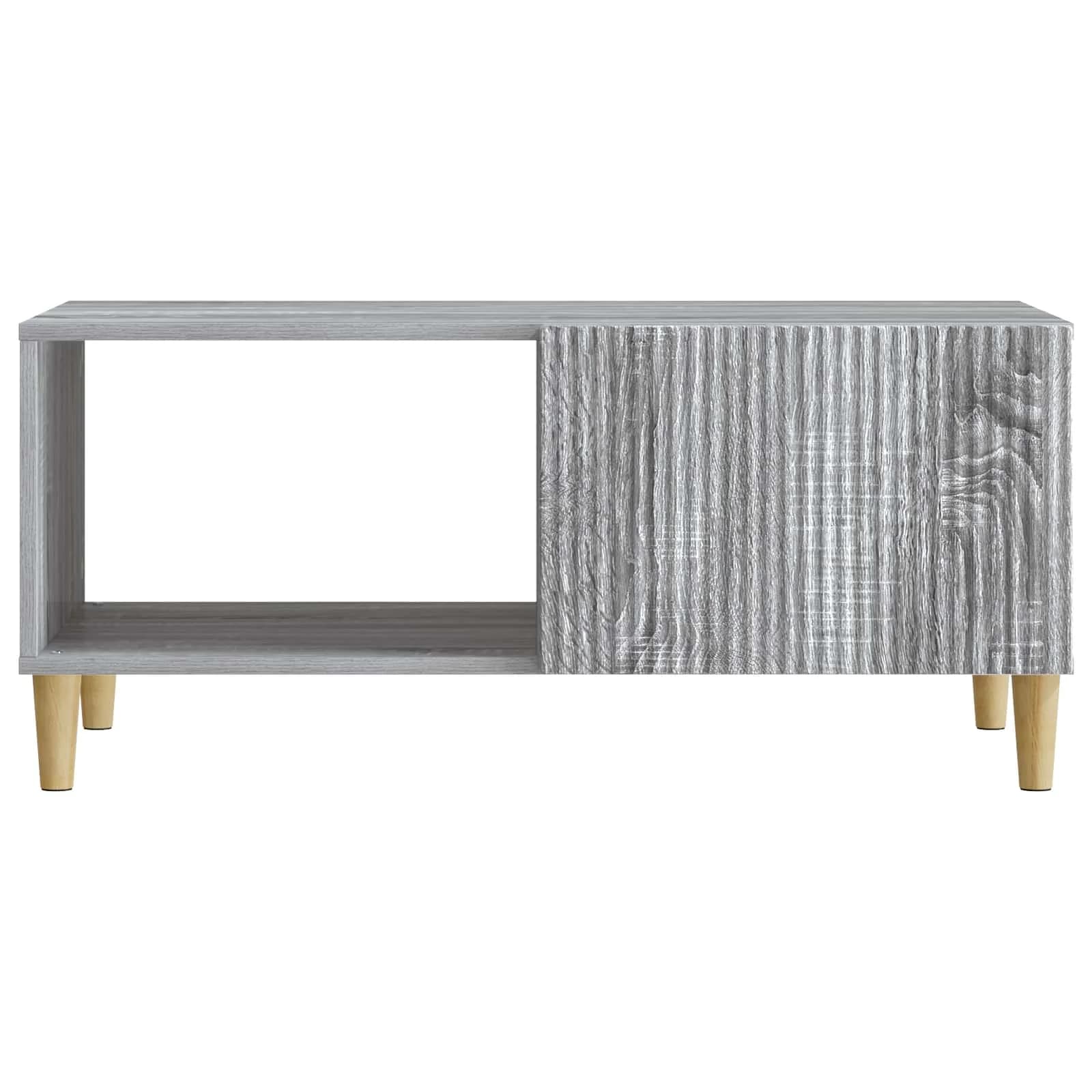 Klubska miza Siva Sonoma 90 x 50 x 40 cm Inženirski les - slika 5